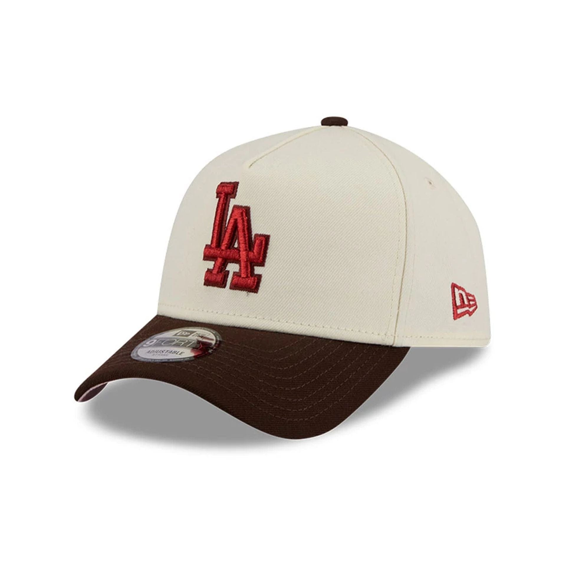 LA Dodgers MLB City Script Cream 9FORTY A-Frame Adjustable Cap