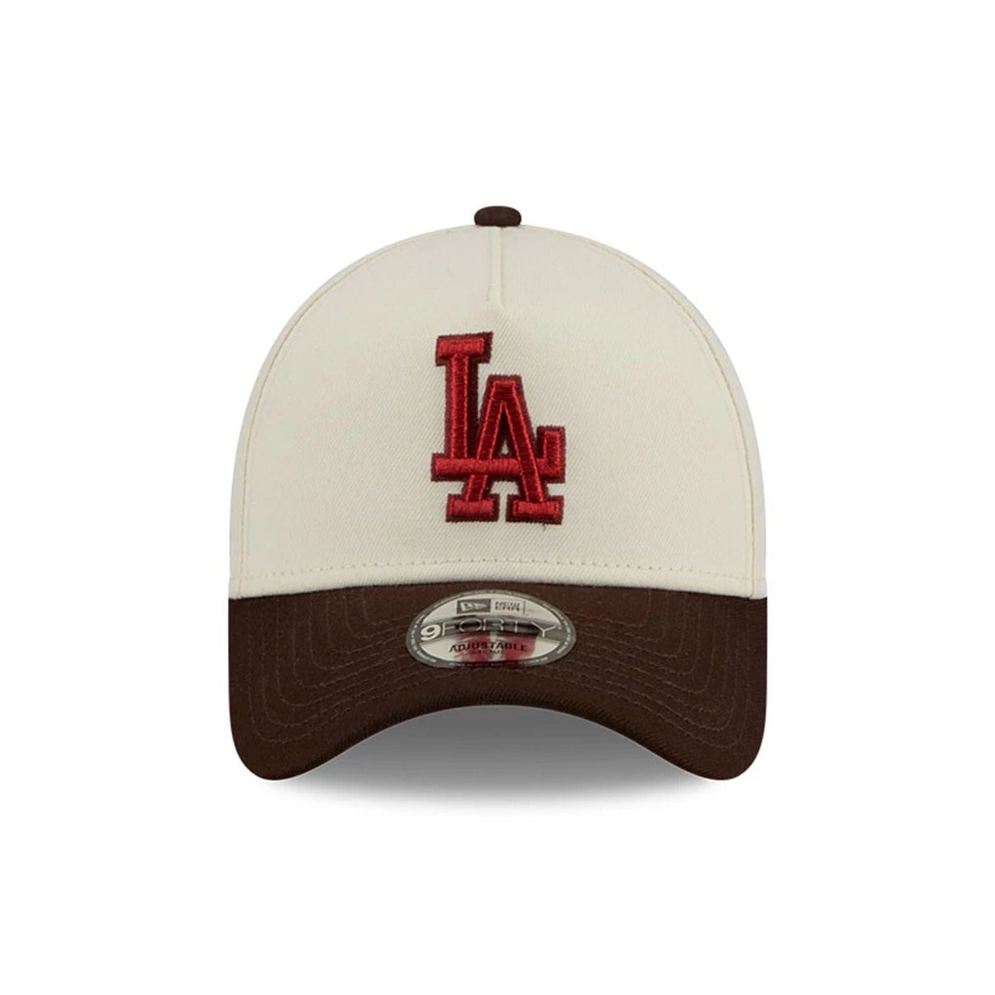 LA Dodgers MLB City Script Cream 9FORTY A-Frame Adjustable Cap
