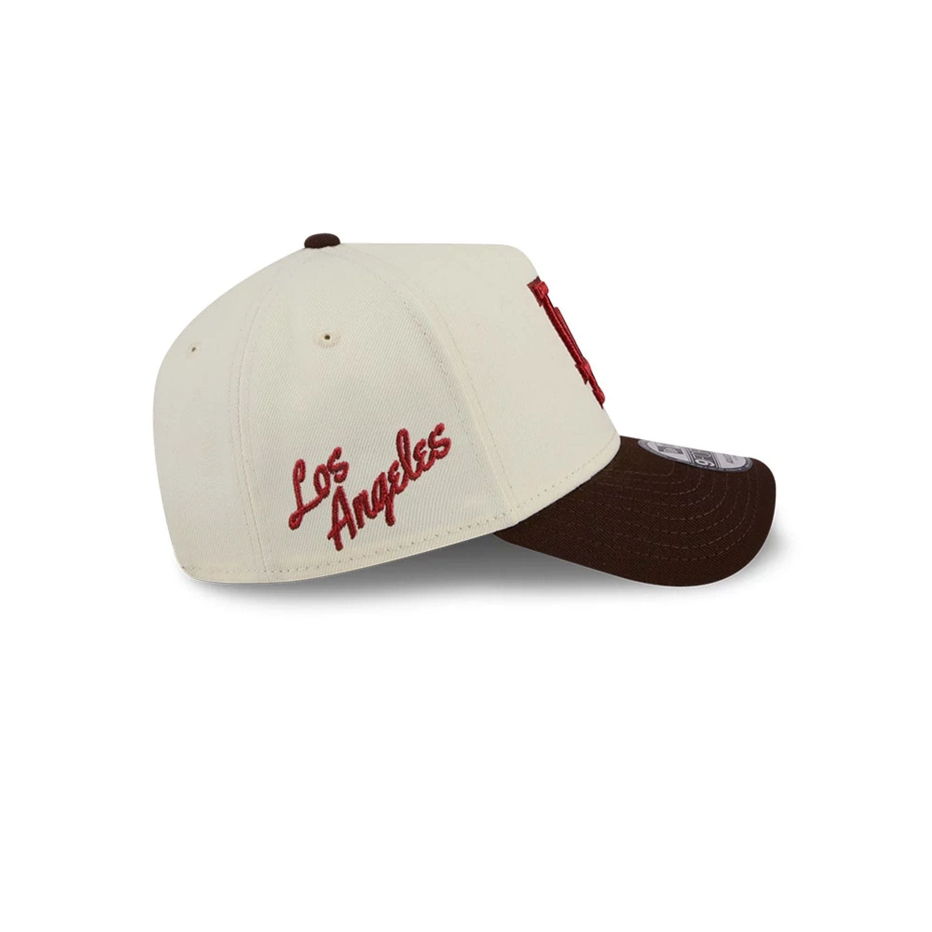 LA Dodgers MLB City Script Cream 9FORTY A-Frame Adjustable Cap