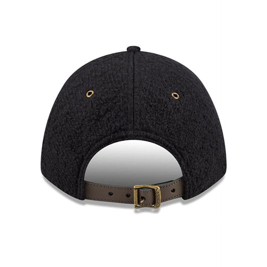 New Era Brushed Fleece Black 9FORTY M-Crown Adjustable Cap