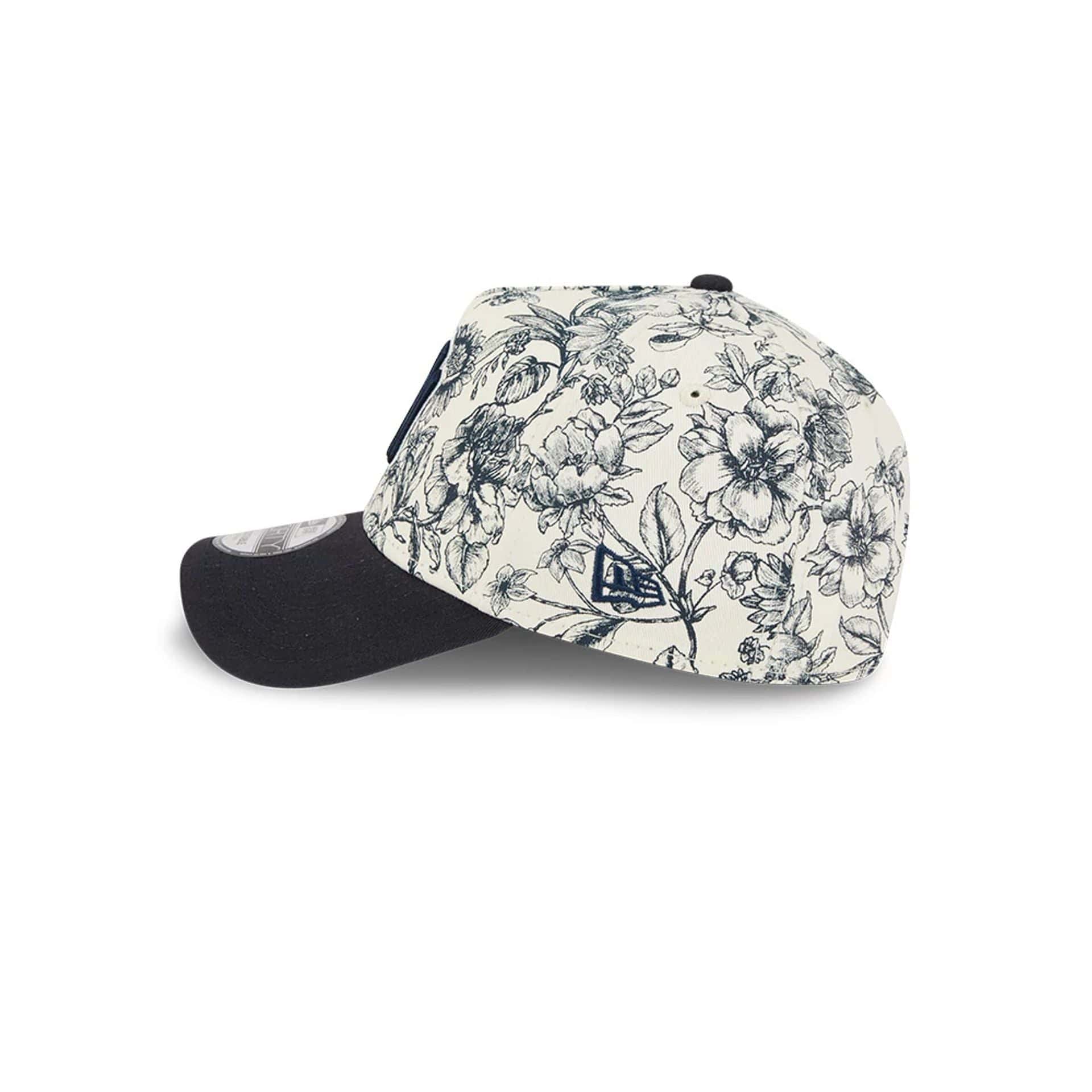 New York Yankees MLB Spring Floral Navy 9FORTY A-Frame Adjustable Cap