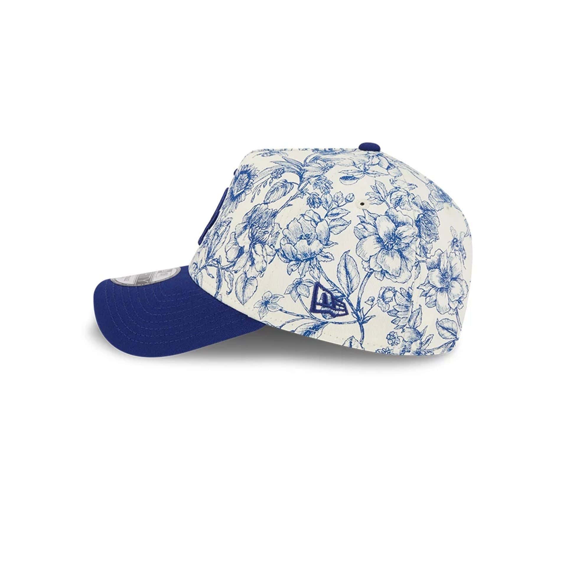 LA Dodgers MLB Spring Floral Dark Blue 9FORTY A-Frame Adjustable Cap