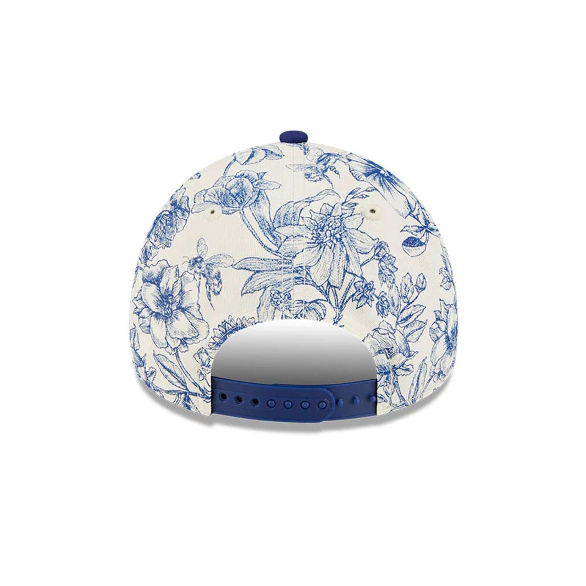 LA Dodgers MLB Spring Floral Dark Blue 9FORTY A-Frame Adjustable Cap