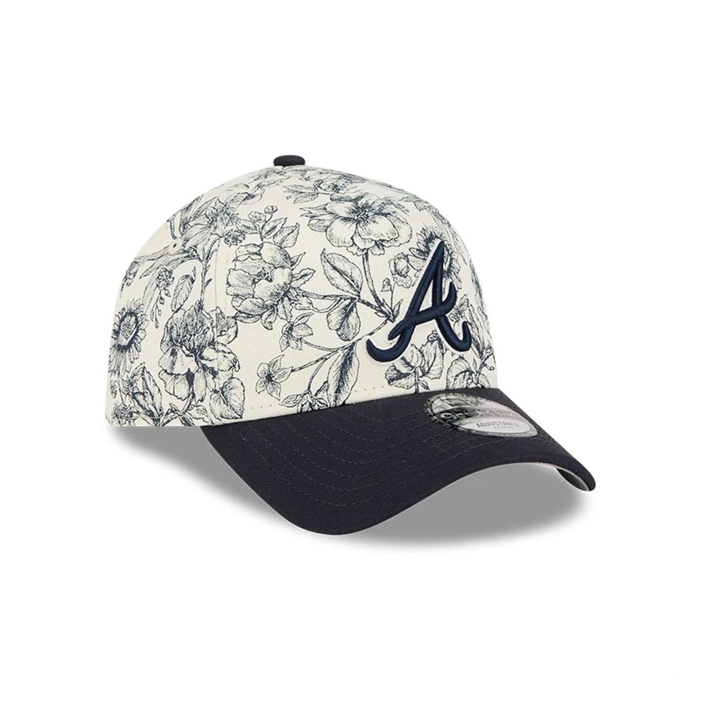 Atlanta Braves MLB Spring Floral Navy 9FORTY A-Frame Adjustable Cap