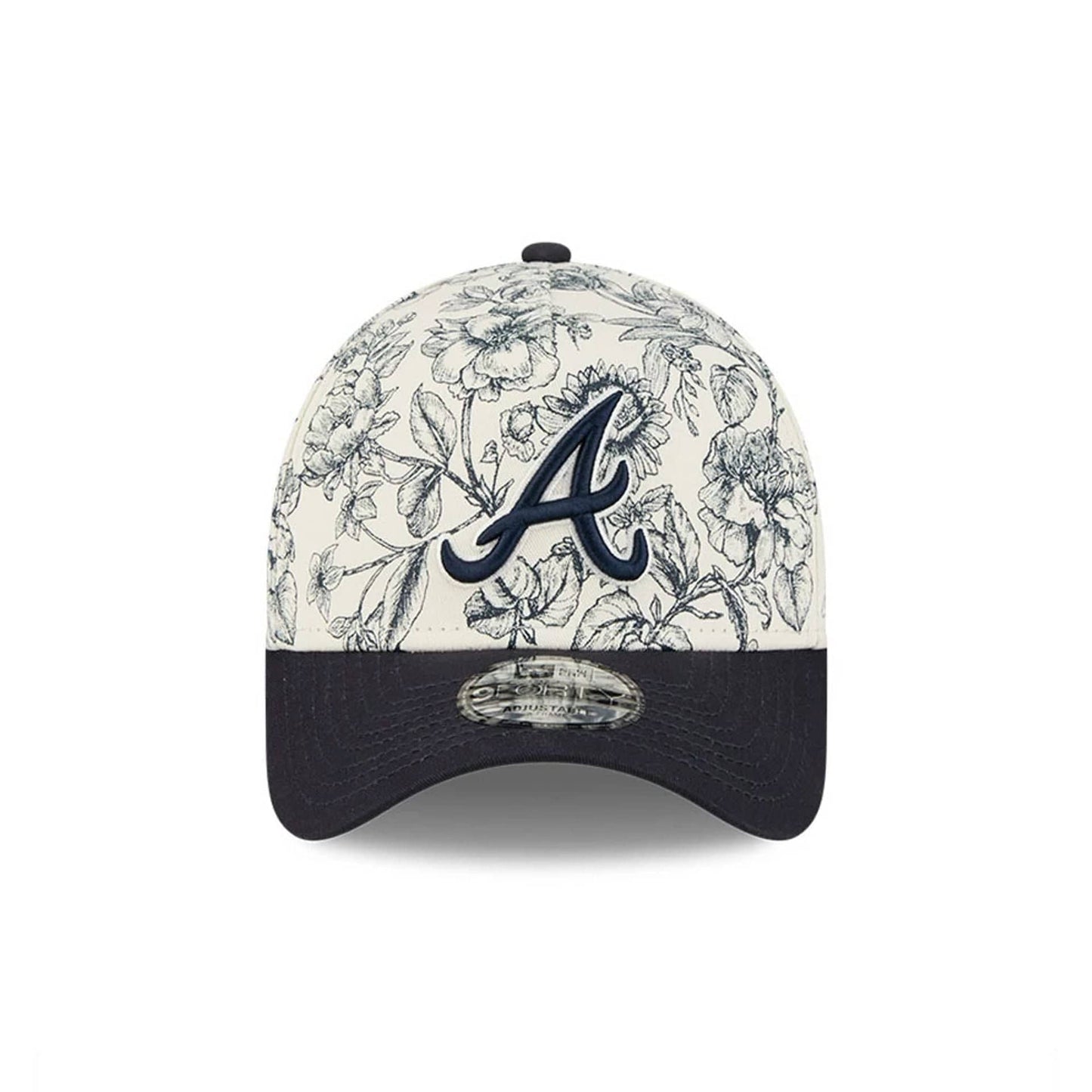 Atlanta Braves MLB Spring Floral Navy 9FORTY A-Frame Adjustable Cap