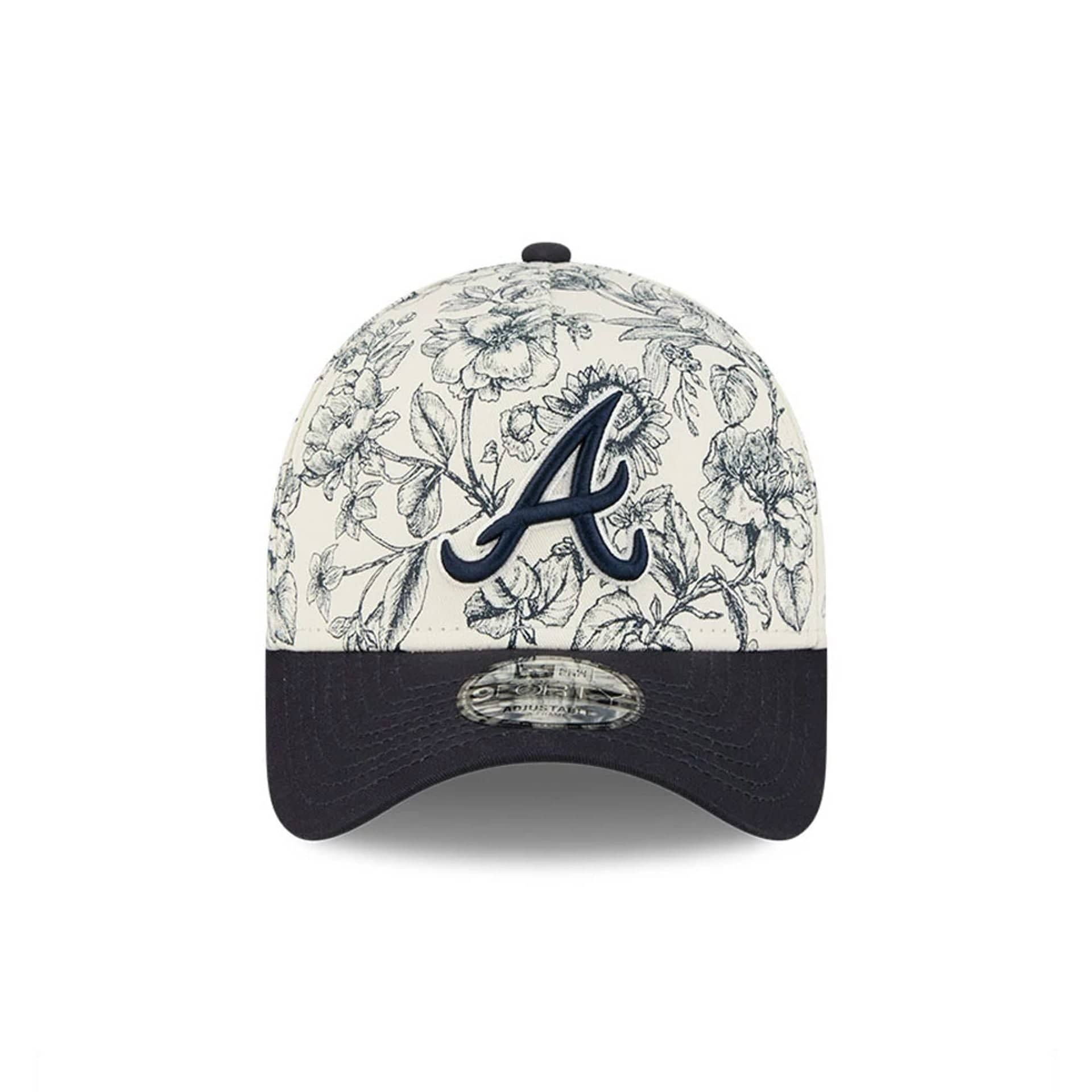 Atlanta Braves MLB Spring Floral Navy 9FORTY A-Frame Adjustable Cap