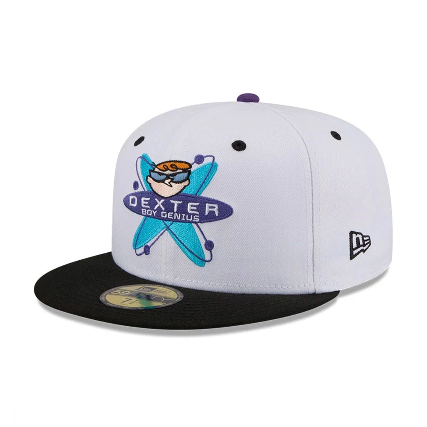 Dexter's Laboratory Genius At Work White 59FIFTY Fitted Cap