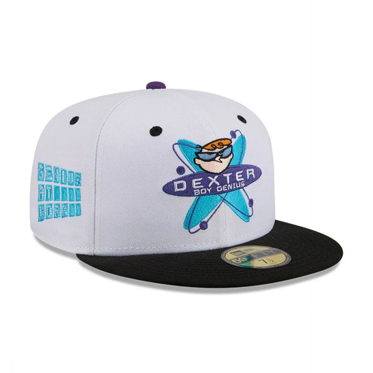 Dexter's Laboratory Genius At Work White 59FIFTY Fitted Cap