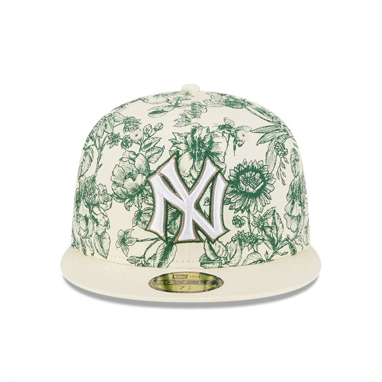 New York Yankees MLB Spring Floral White 59FIFTY Fitted Cap
