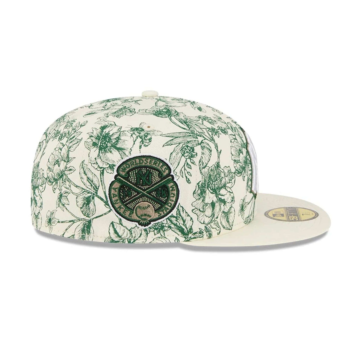 New York Yankees MLB Spring Floral White 59FIFTY Fitted Cap