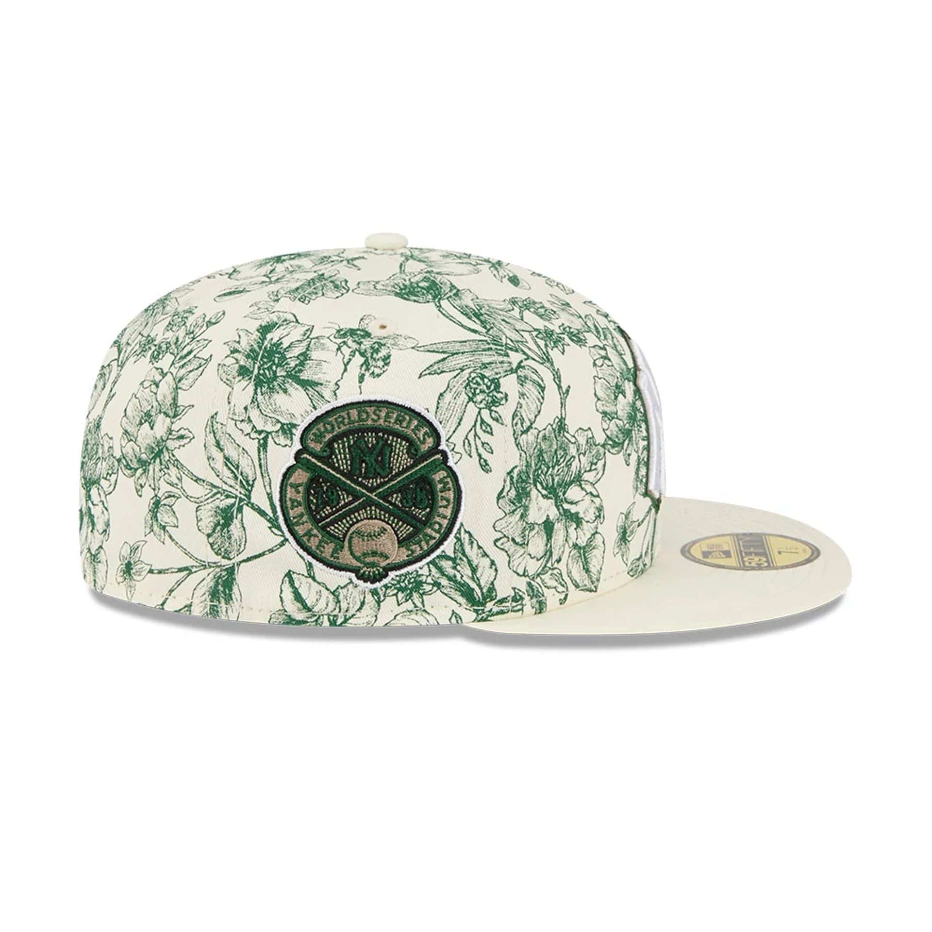 New York Yankees MLB Spring Floral White 59FIFTY Fitted Cap