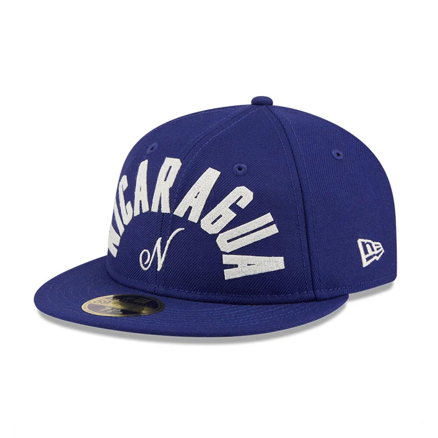 WBC Nicaragua Classical Script Blue Retro Crown 59FIFTY Fitted Cap