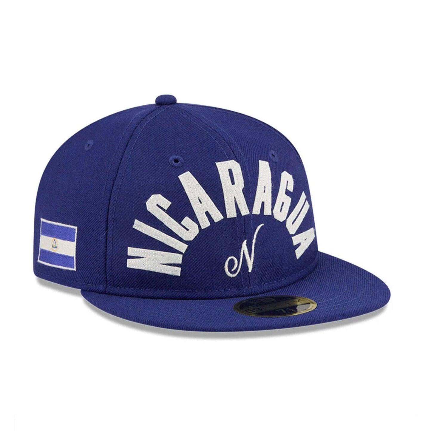 WBC Nicaragua Classical Script Blue Retro Crown 59FIFTY Fitted Cap