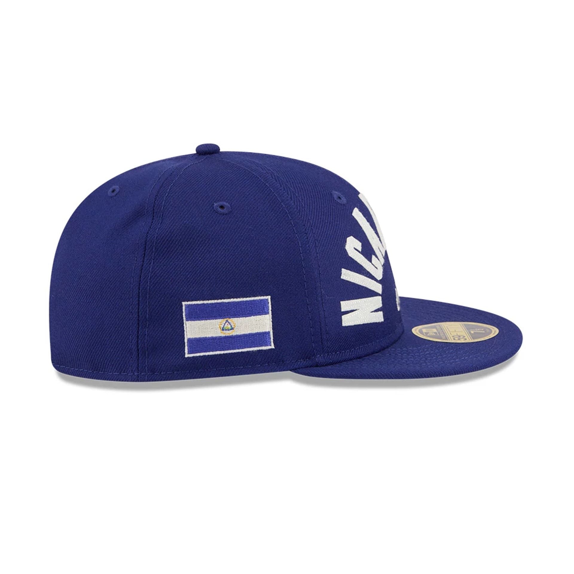 WBC Nicaragua Classical Script Blue Retro Crown 59FIFTY Fitted Cap