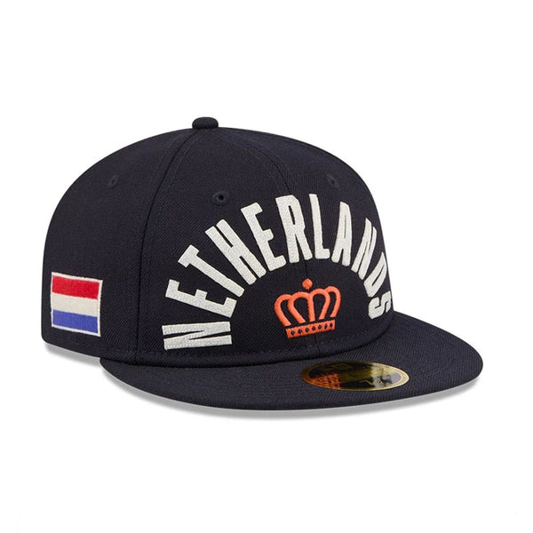 WBC Netherlands Classical Script Navy Retro Crown 59FIFTY Fitted Cap