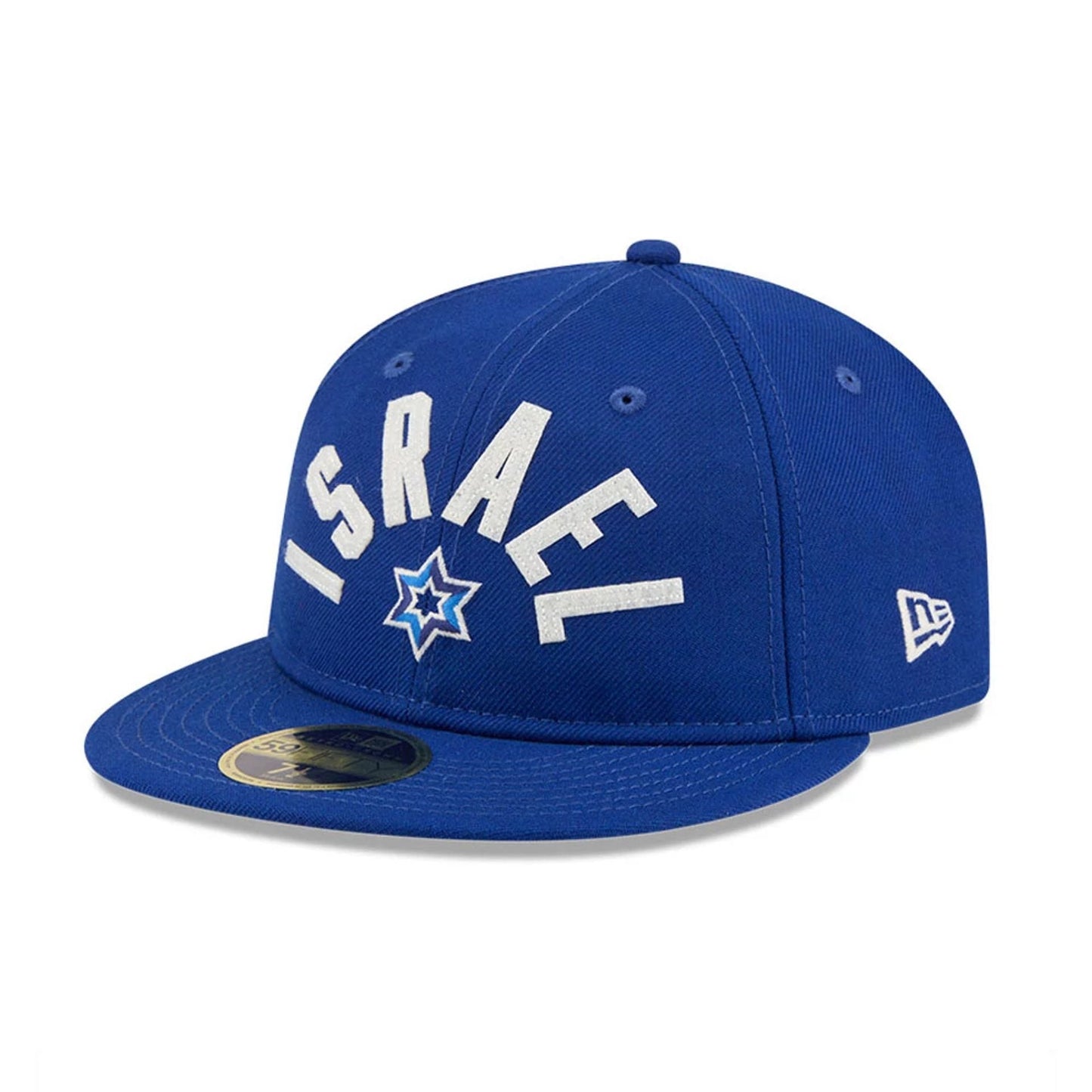 WBC Israel Classical Script Blue Retro Crown 59FIFTY Fitted Cap