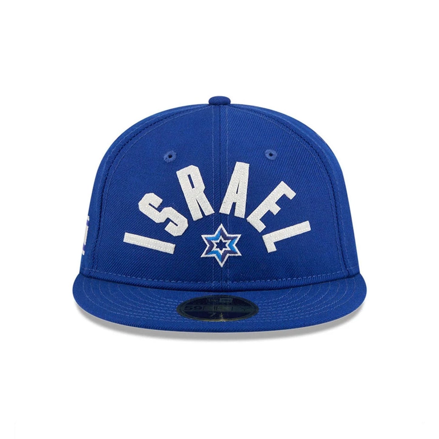 WBC Israel Classical Script Blue Retro Crown 59FIFTY Fitted Cap