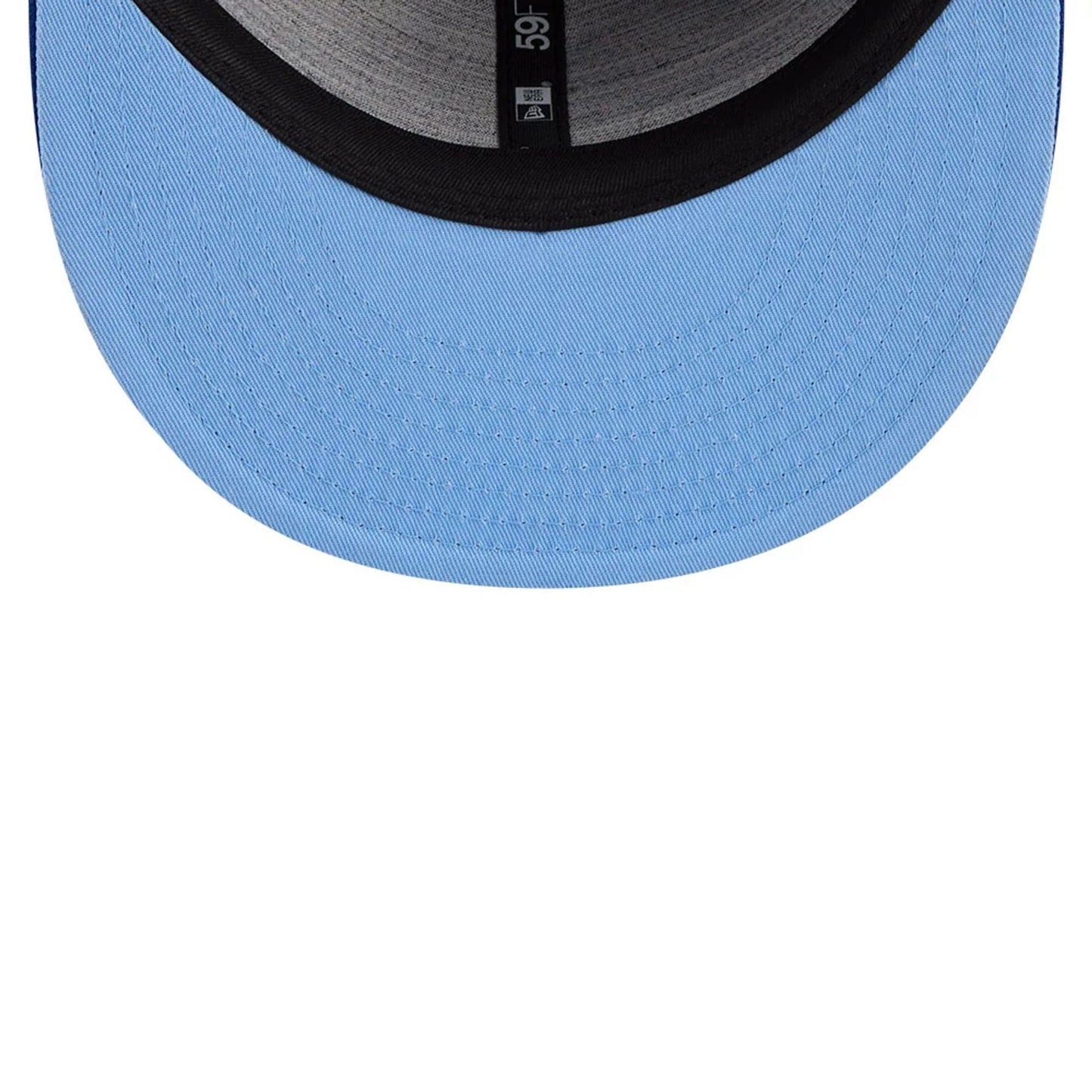 WBC Israel Classical Script Blue Retro Crown 59FIFTY Fitted Cap