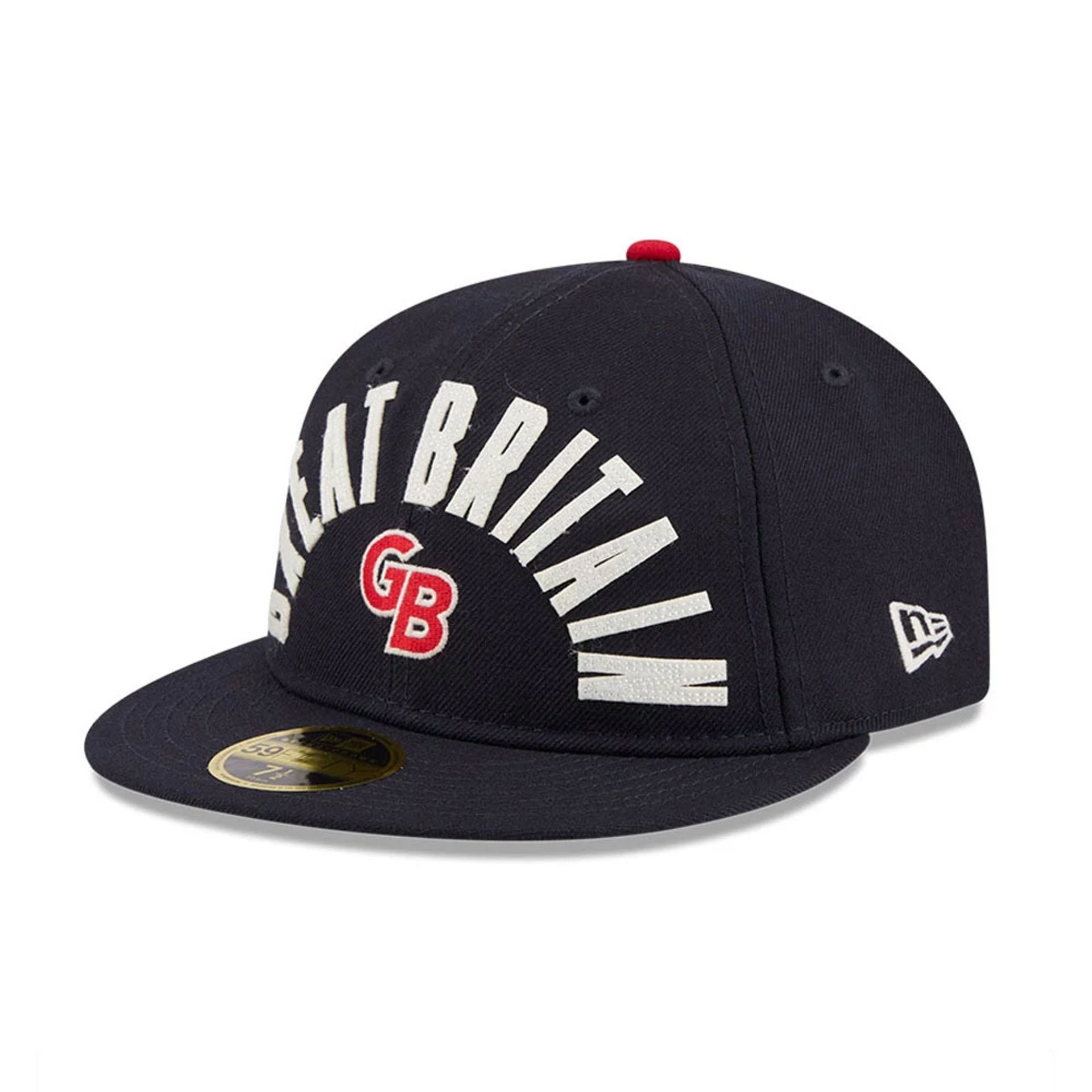 WBC Great Britain Classical Script Navy Retro Crown 59FIFTY Fitted Cap