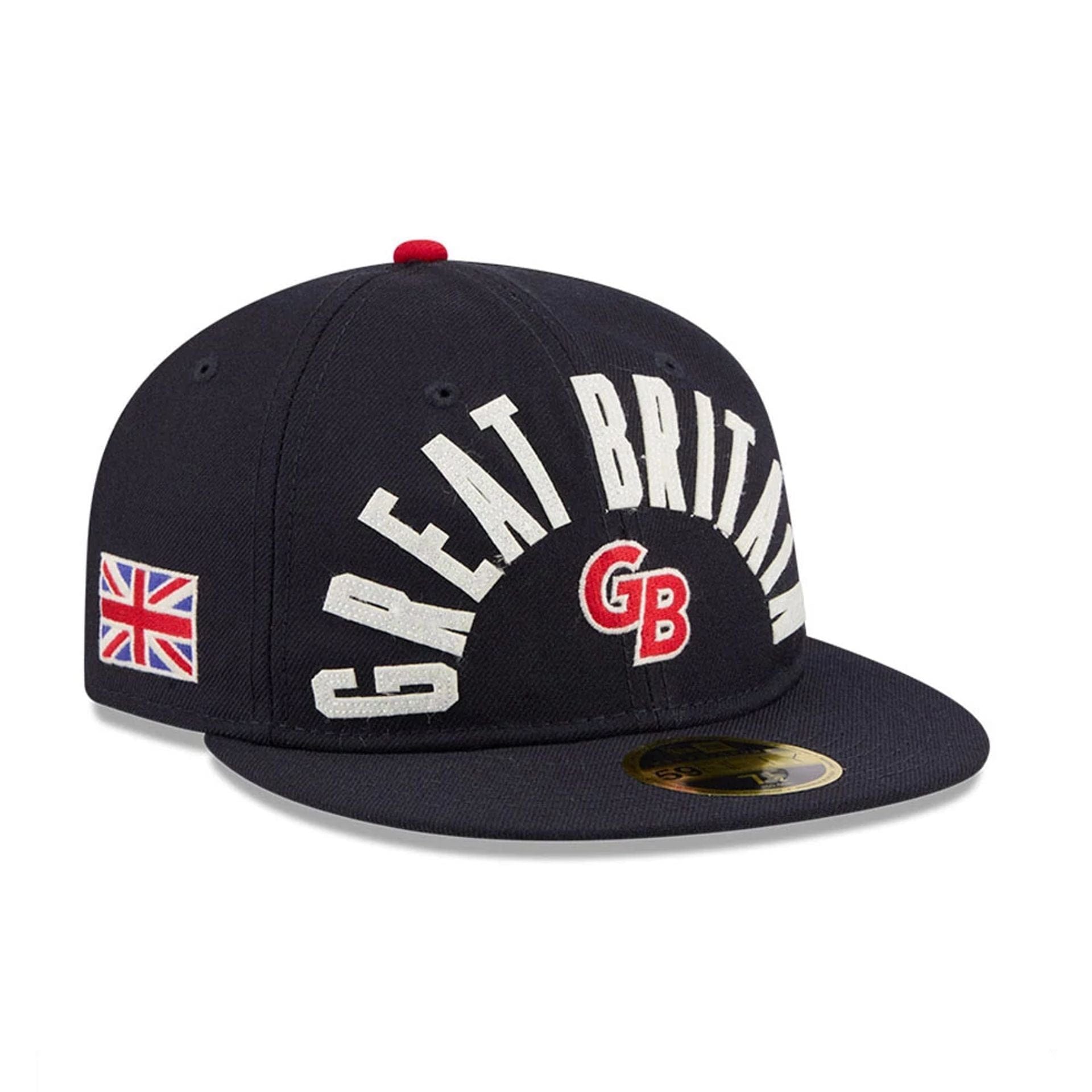 WBC Great Britain Classical Script Navy Retro Crown 59FIFTY Fitted Cap