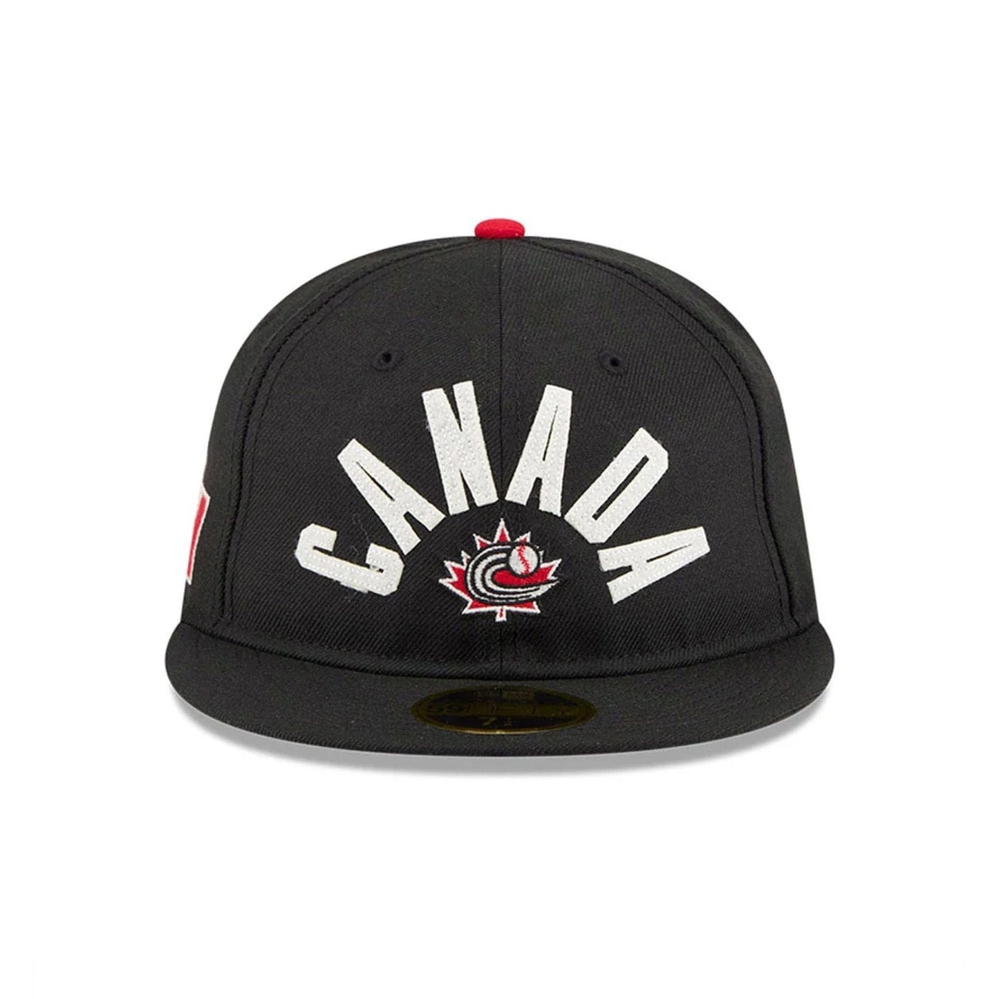 WBC Canada Classical Script Black Retro Crown 59FIFTY Fitted Cap