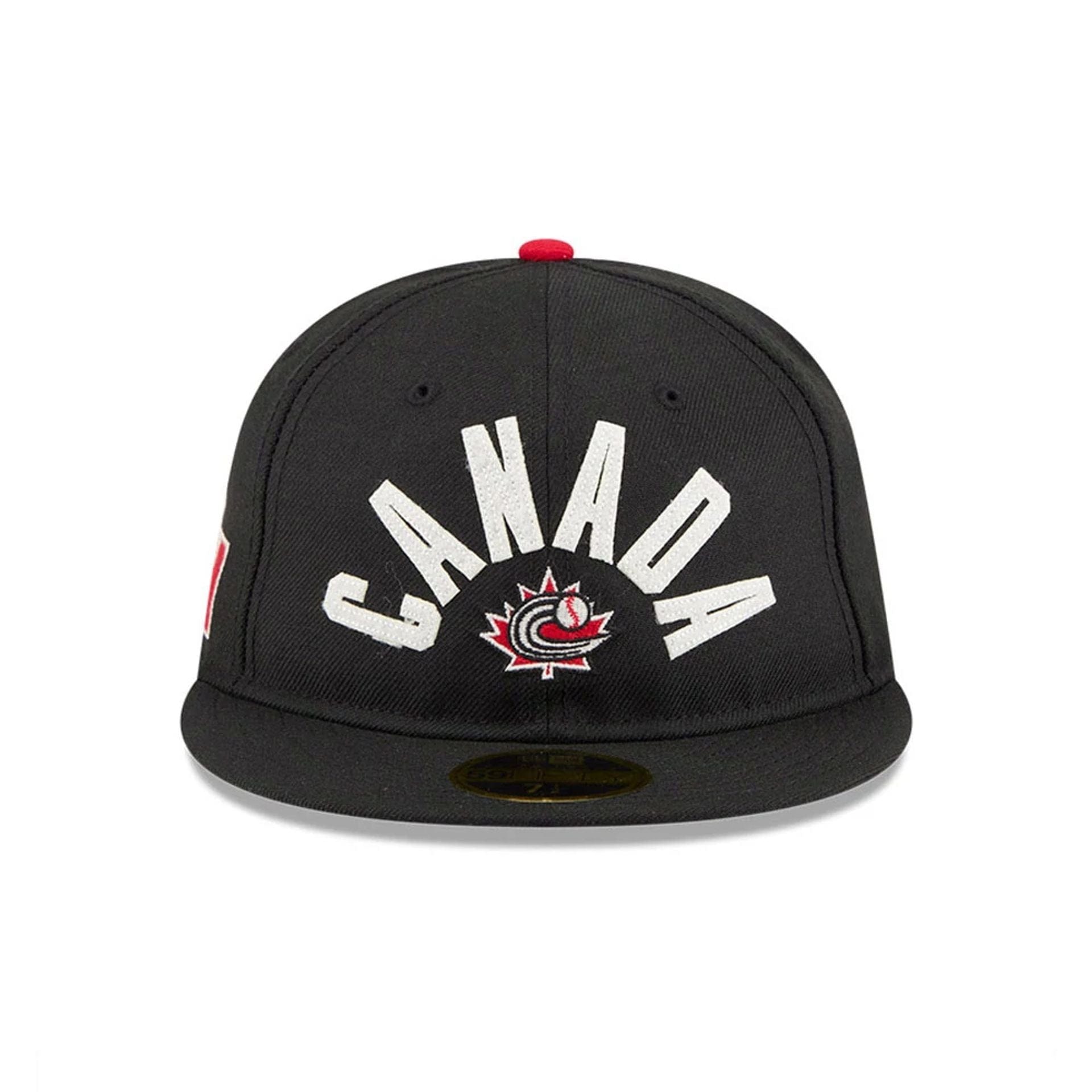 WBC Canada Classical Script Black Retro Crown 59FIFTY Fitted Cap