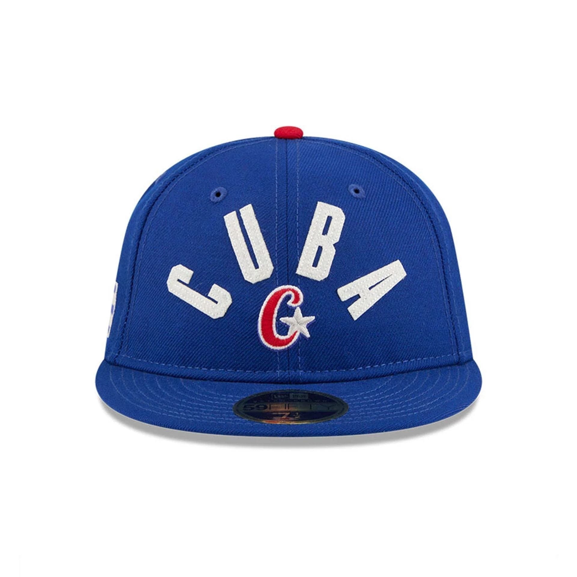 WBC Cuba Classical Script Blue Retro Crown 59FIFTY Fitted Cap
