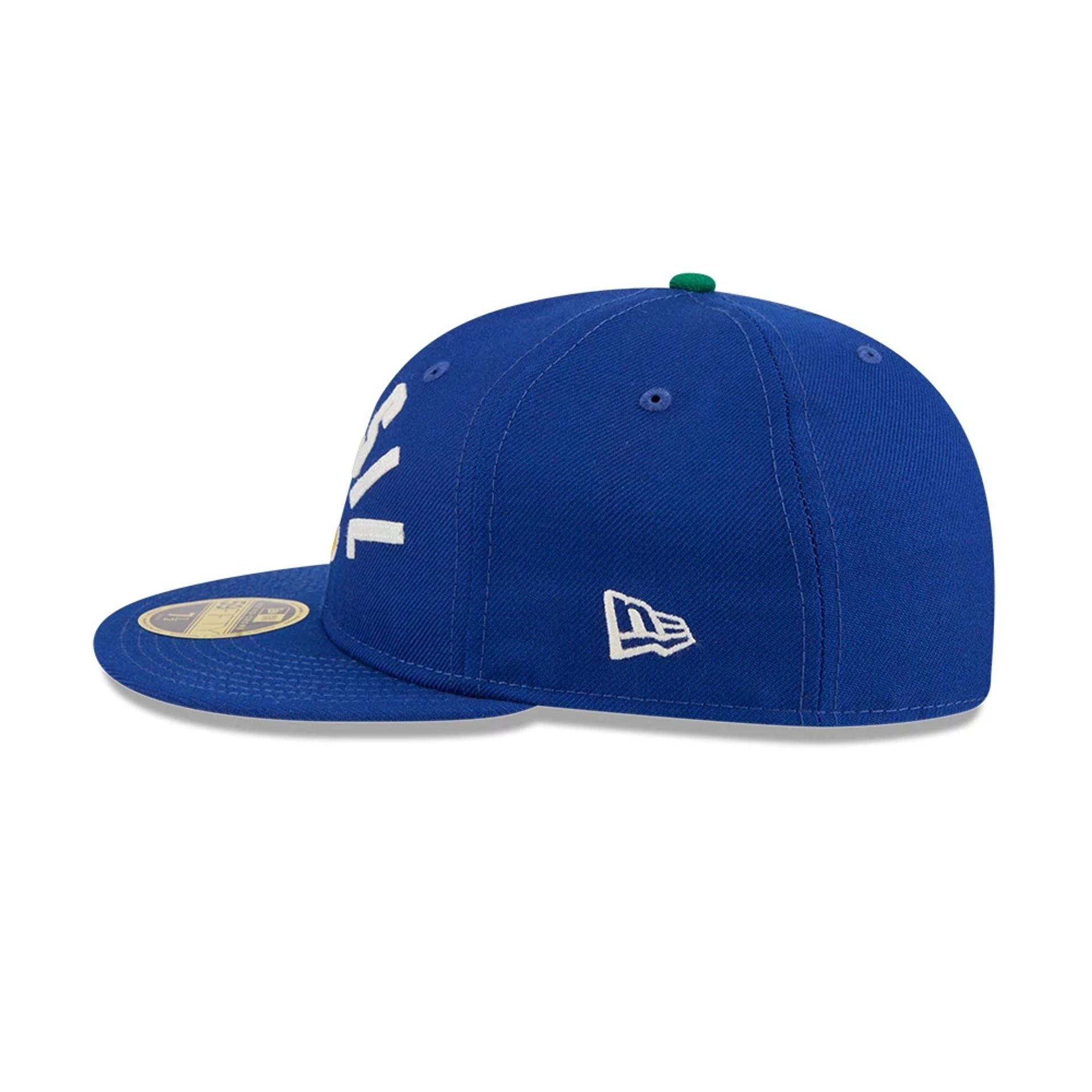WBC Brazil Classical Script Blue Retro Crown 59FIFTY Fitted Cap