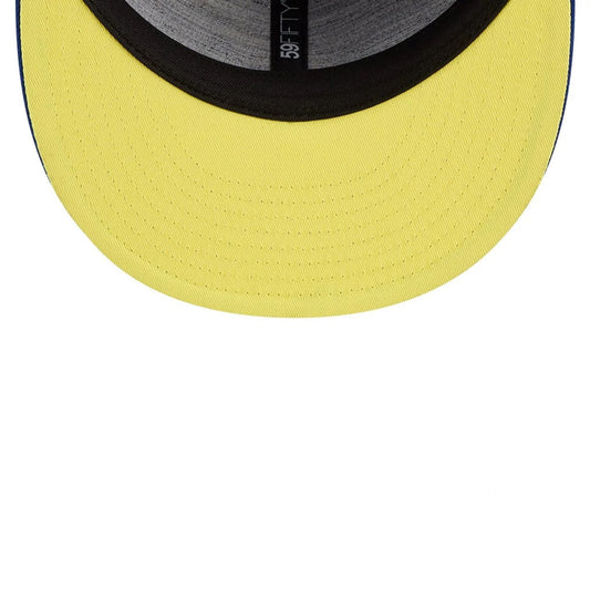 WBC Brazil Classical Script Blue Retro Crown 59FIFTY Fitted Cap