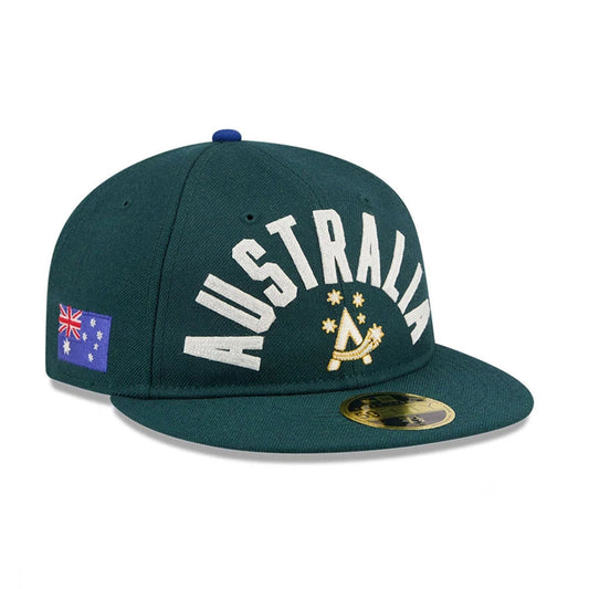 WBC Australia Dark Green Retro Crown 59FIFTY Fitted Cap