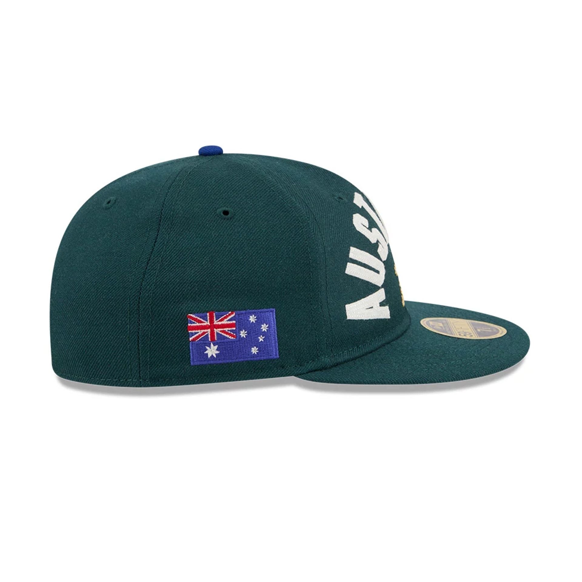 WBC Australia Dark Green Retro Crown 59FIFTY Fitted Cap