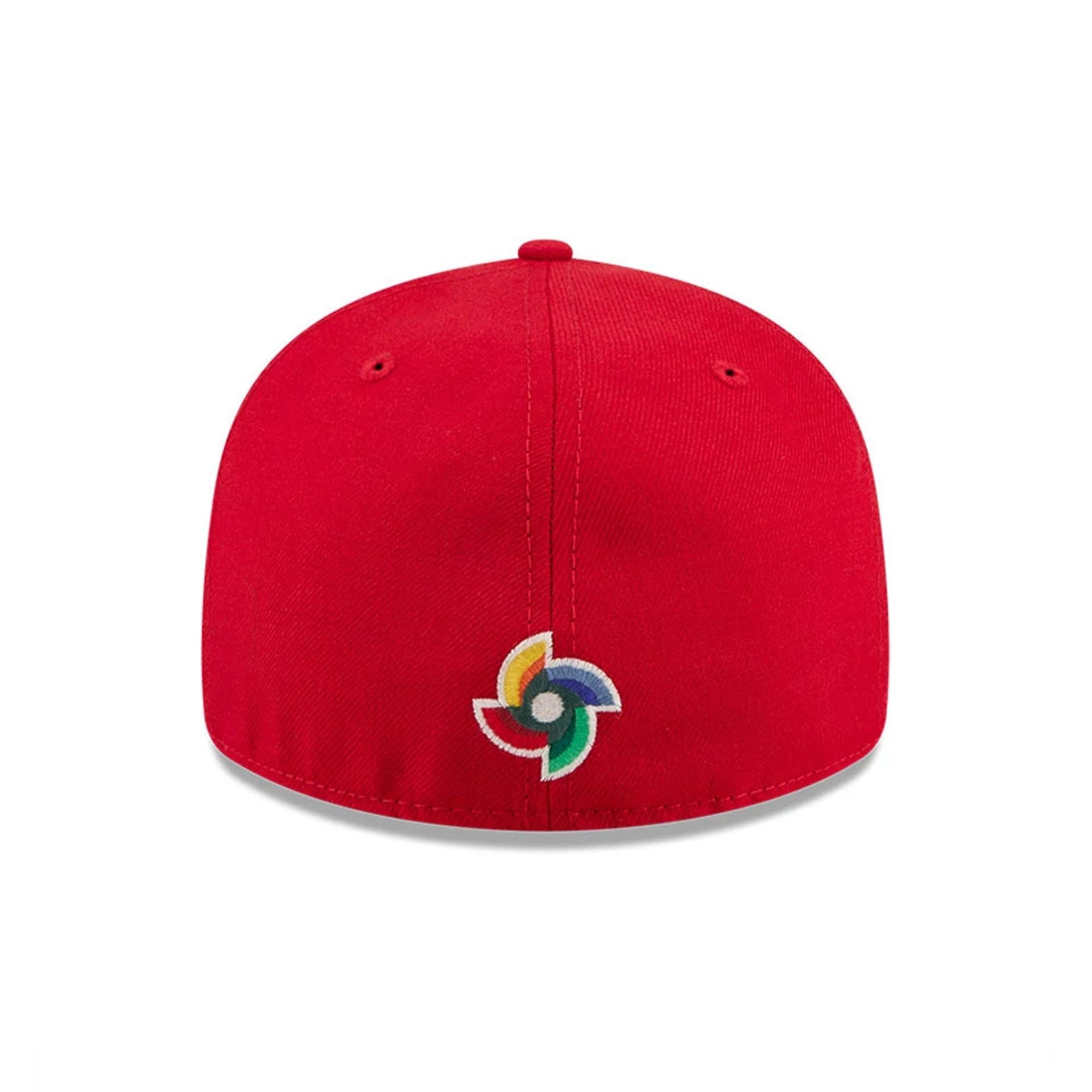 WBC Taipei Classical Script Red Retro Crown 59FIFTY Fitted Cap