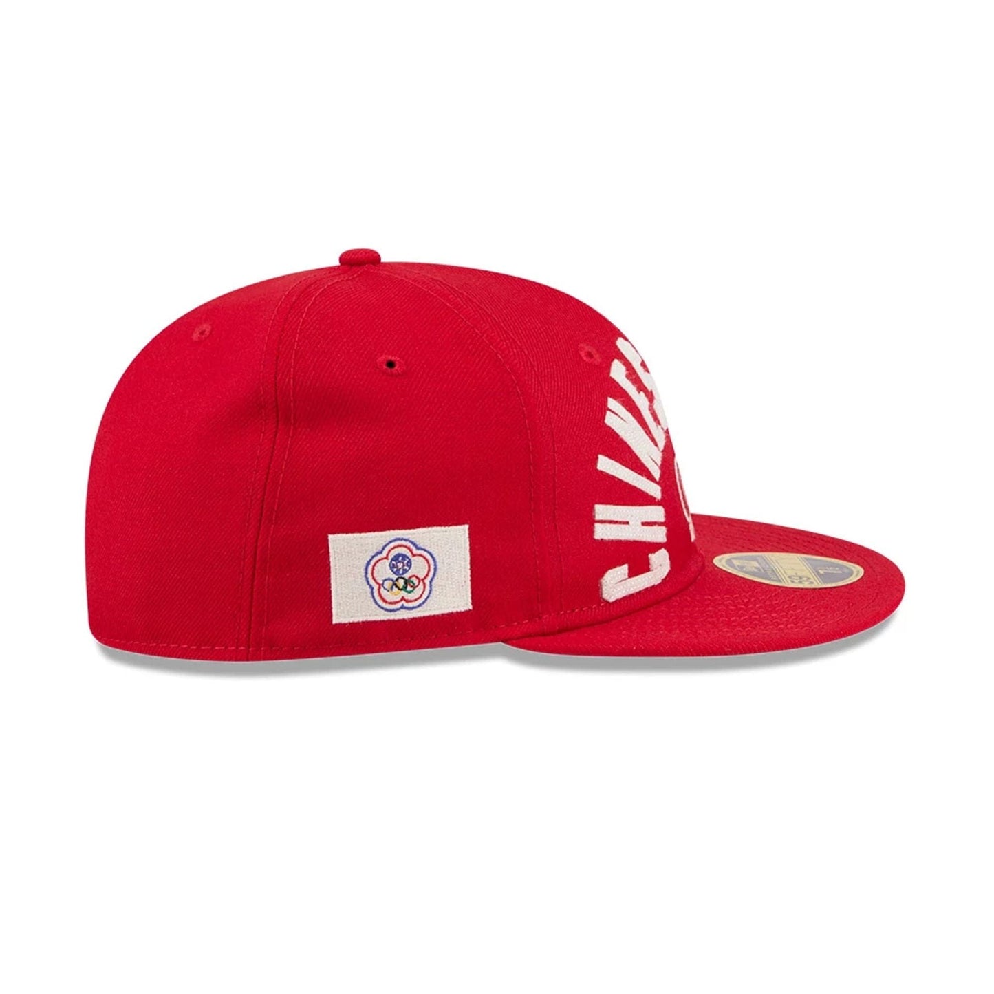 WBC Taipei Classical Script Red Retro Crown 59FIFTY Fitted Cap