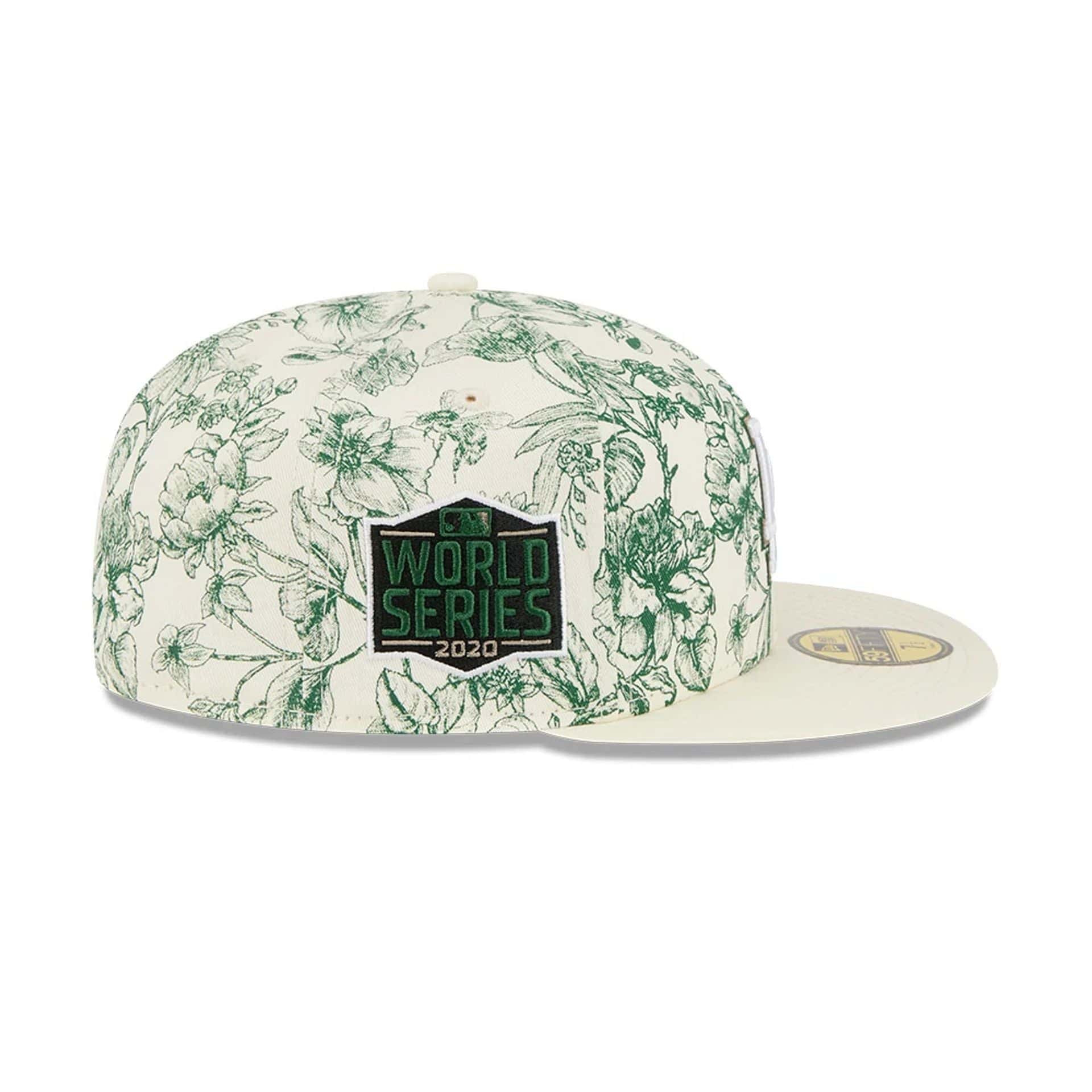 LA Dodgers MLB Spring Floral White 59FIFTY Fitted Cap