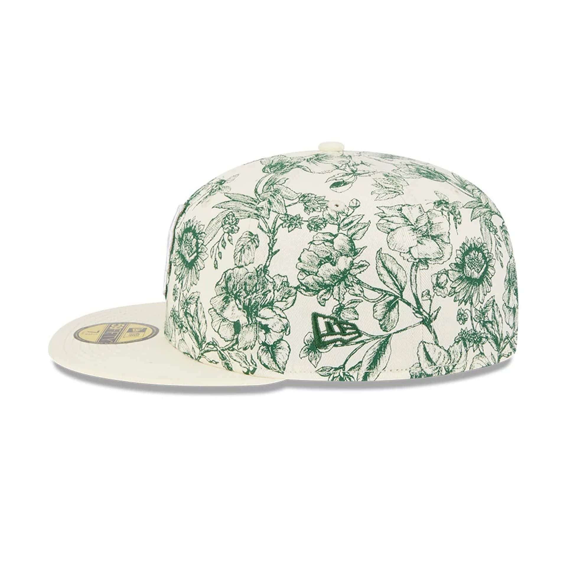 New York Mets MLB Spring Floral White 59FIFTY Fitted Cap