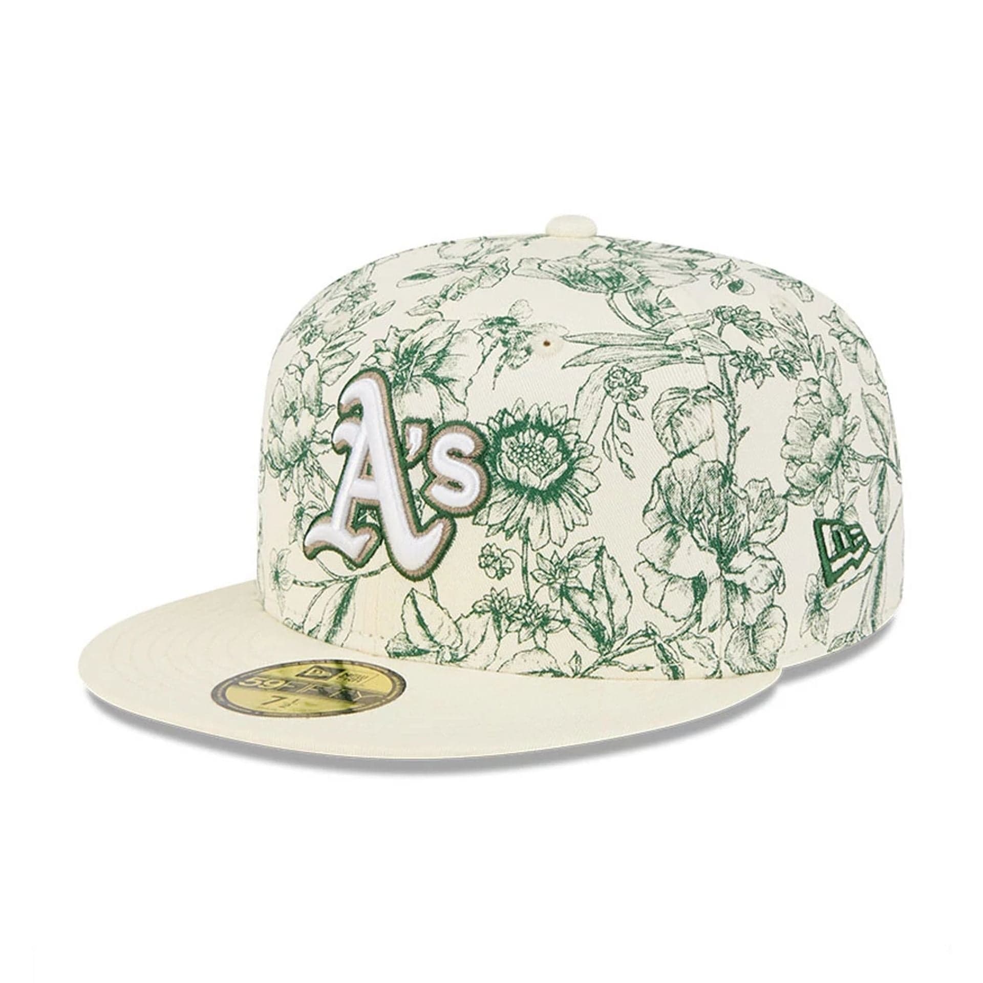 Athletics MLB Spring Floral White 59FIFTY Fitted Cap