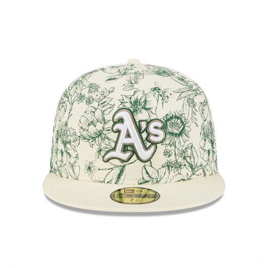 Athletics MLB Spring Floral White 59FIFTY Fitted Cap