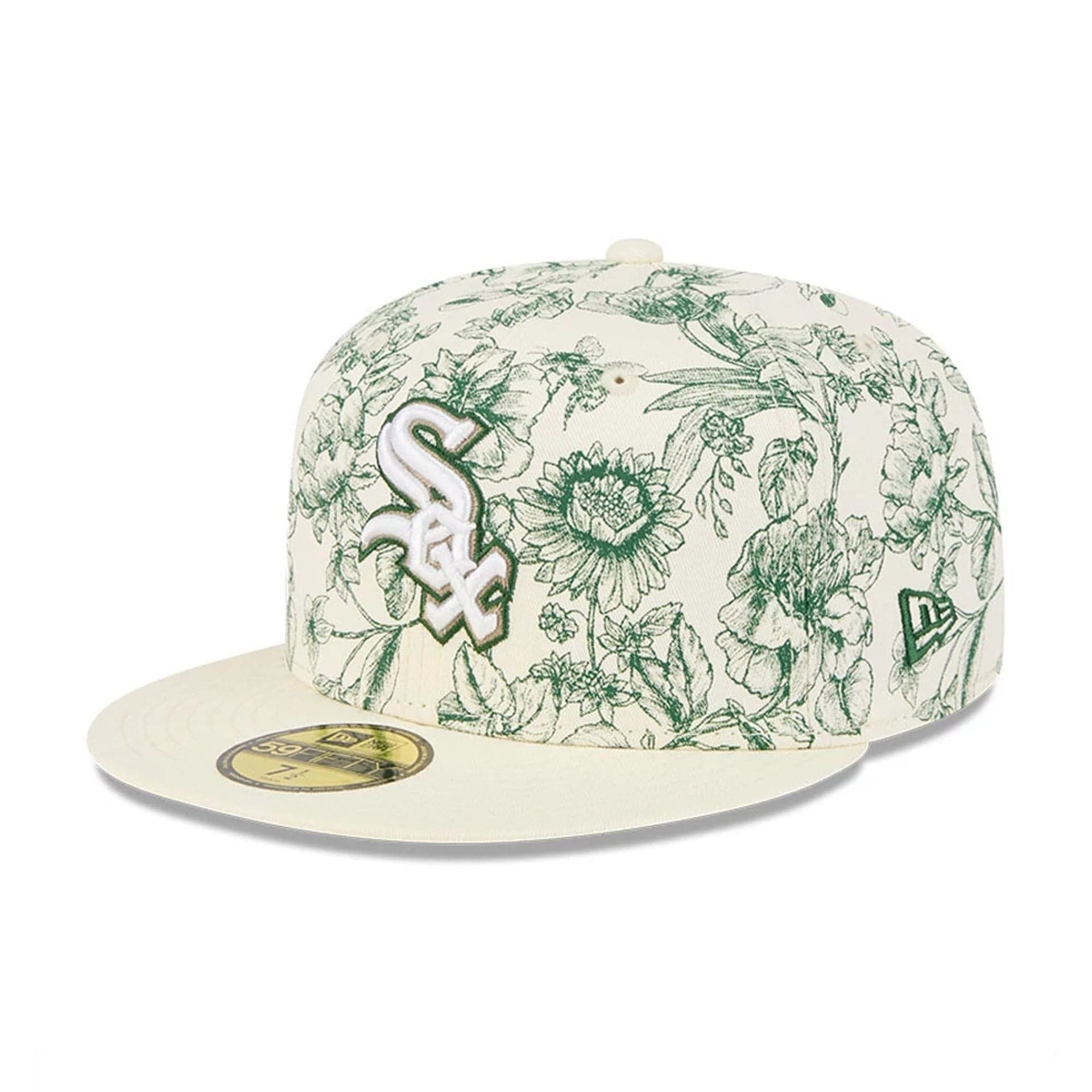 Chicago White Sox MLB Spring Floral White 59FIFTY Fitted Cap