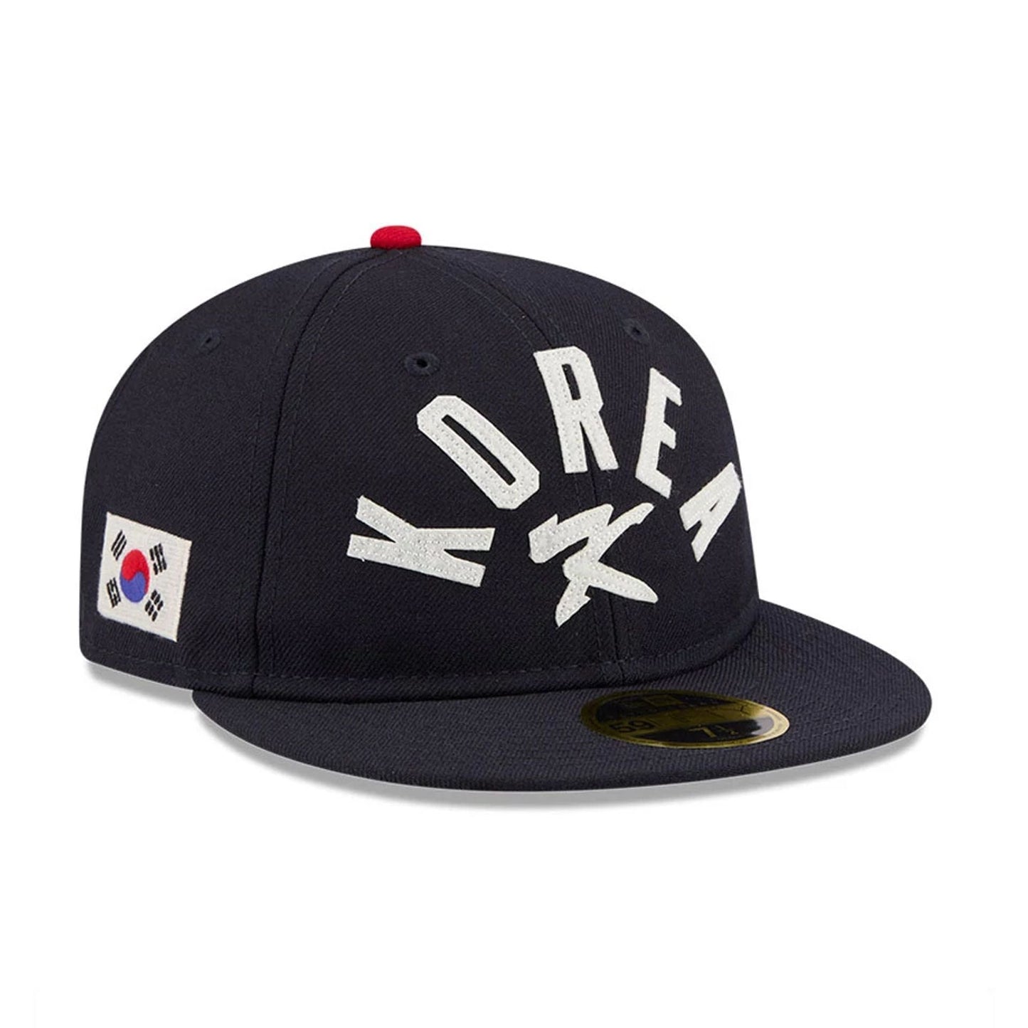 WBC Korea Classical Script Blue Retro Crown 59FIFTY Fitted Cap