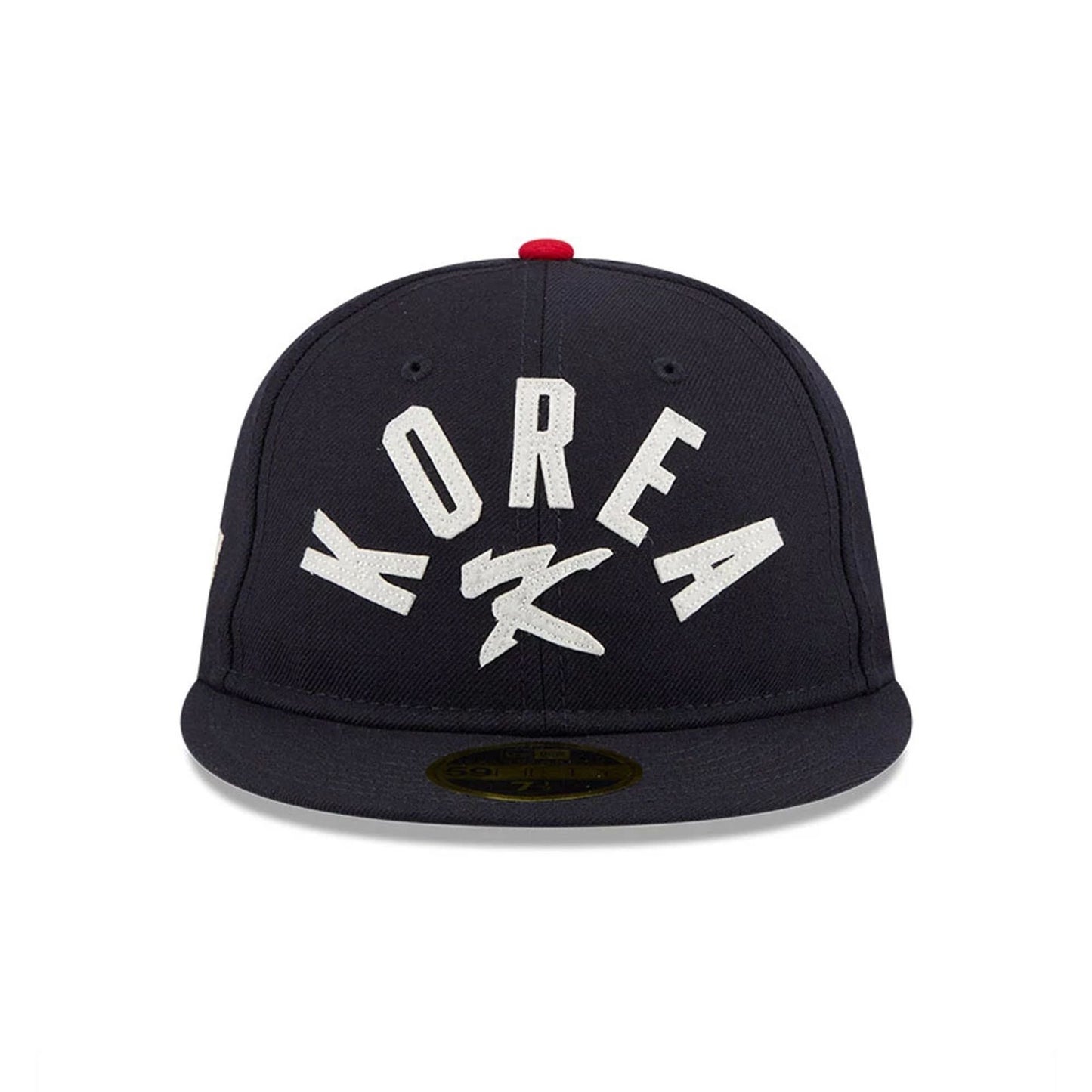 WBC Korea Classical Script Blue Retro Crown 59FIFTY Fitted Cap