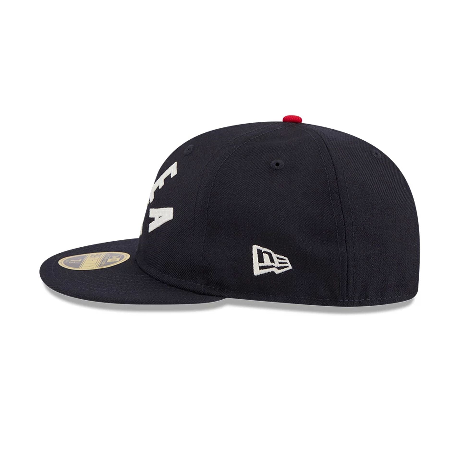 WBC Korea Classical Script Blue Retro Crown 59FIFTY Fitted Cap