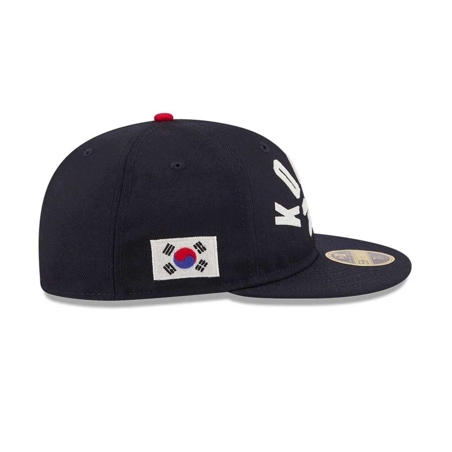 WBC Korea Classical Script Blue Retro Crown 59FIFTY Fitted Cap