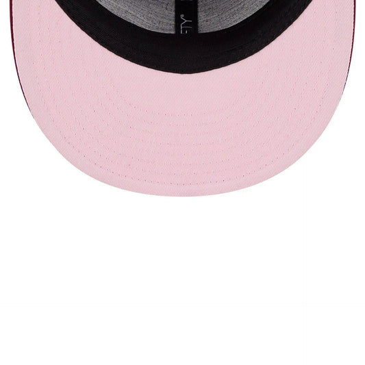 WBC USA Classical Script Dark Red Retro Crown 59FIFTY Fitted Cap