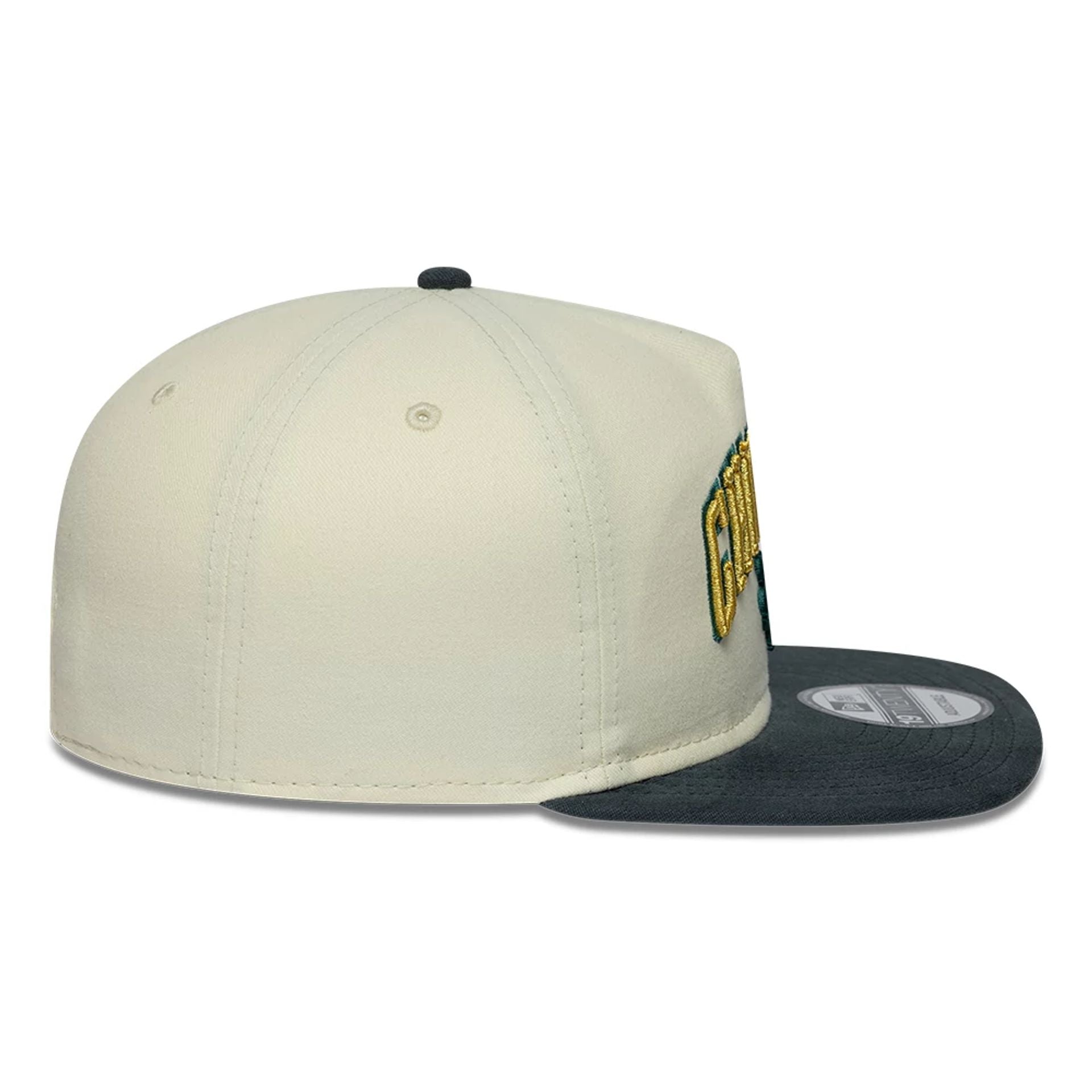 Chicago Bulls NBA Metallic Logo Cream 19TWENTY Adjustable Cap