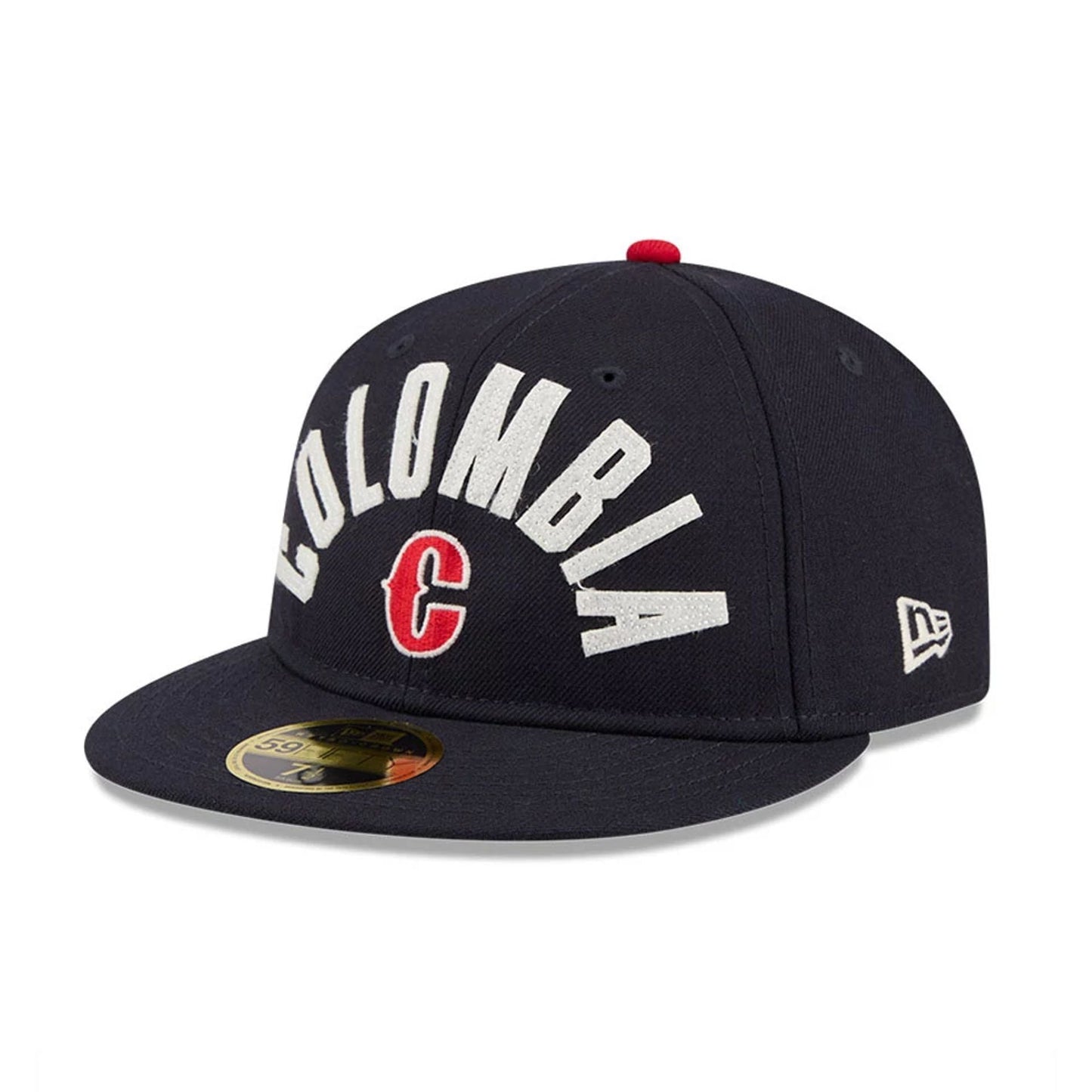 WBC Columbia Classical Script Dark Blue Retro Crown 59FIFTY Fitted Cap