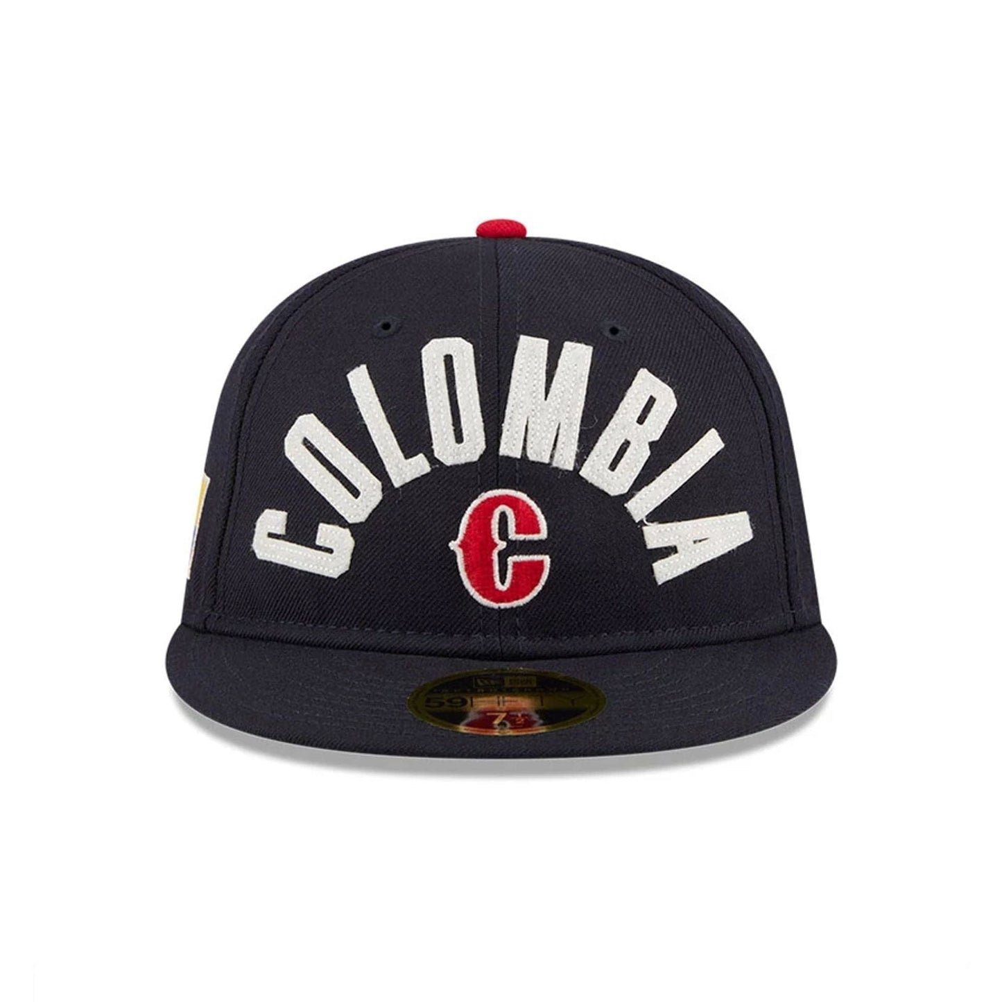 WBC Columbia Classical Script Dark Blue Retro Crown 59FIFTY Fitted Cap