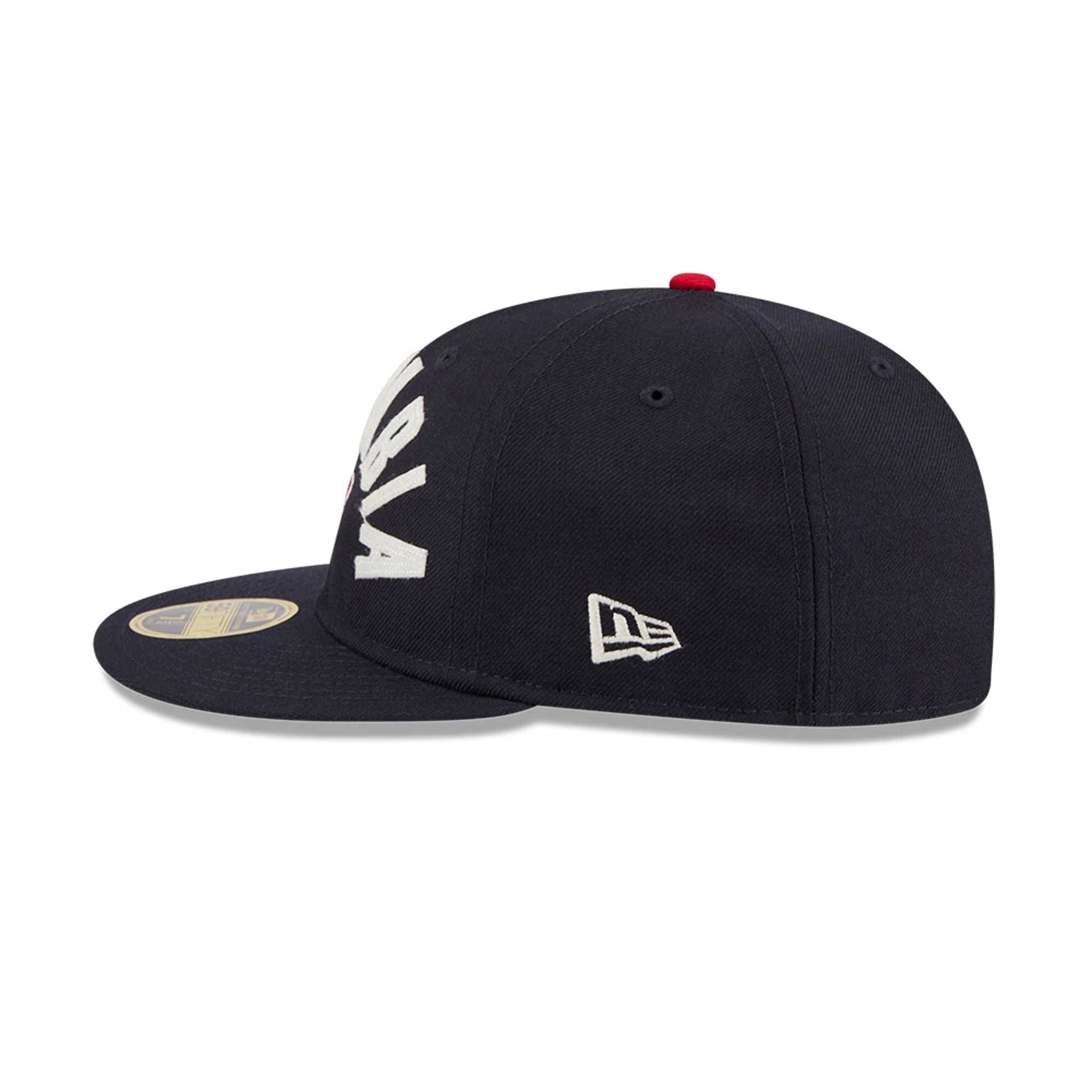 WBC Columbia Classical Script Dark Blue Retro Crown 59FIFTY Fitted Cap
