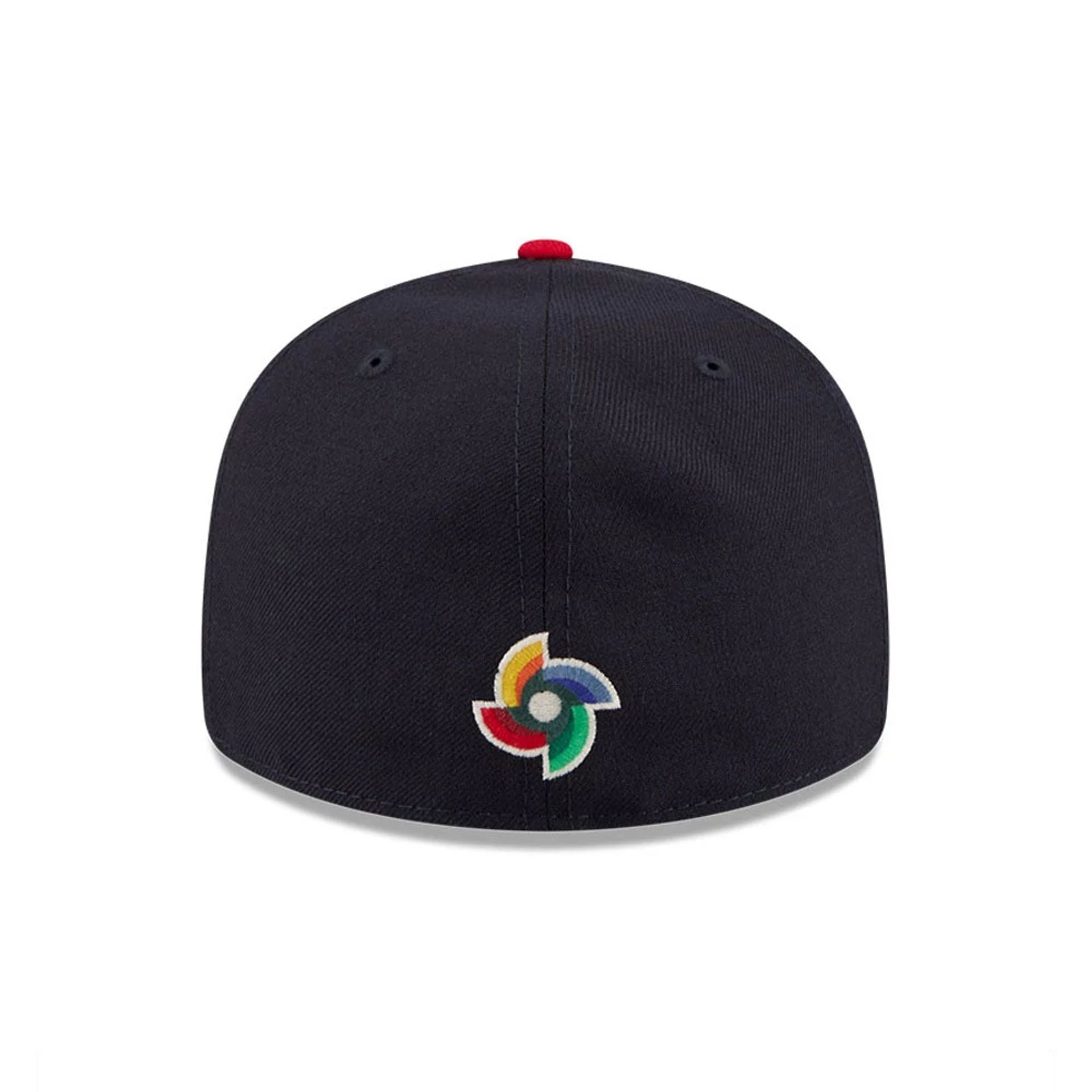 WBC Columbia Classical Script Dark Blue Retro Crown 59FIFTY Fitted Cap