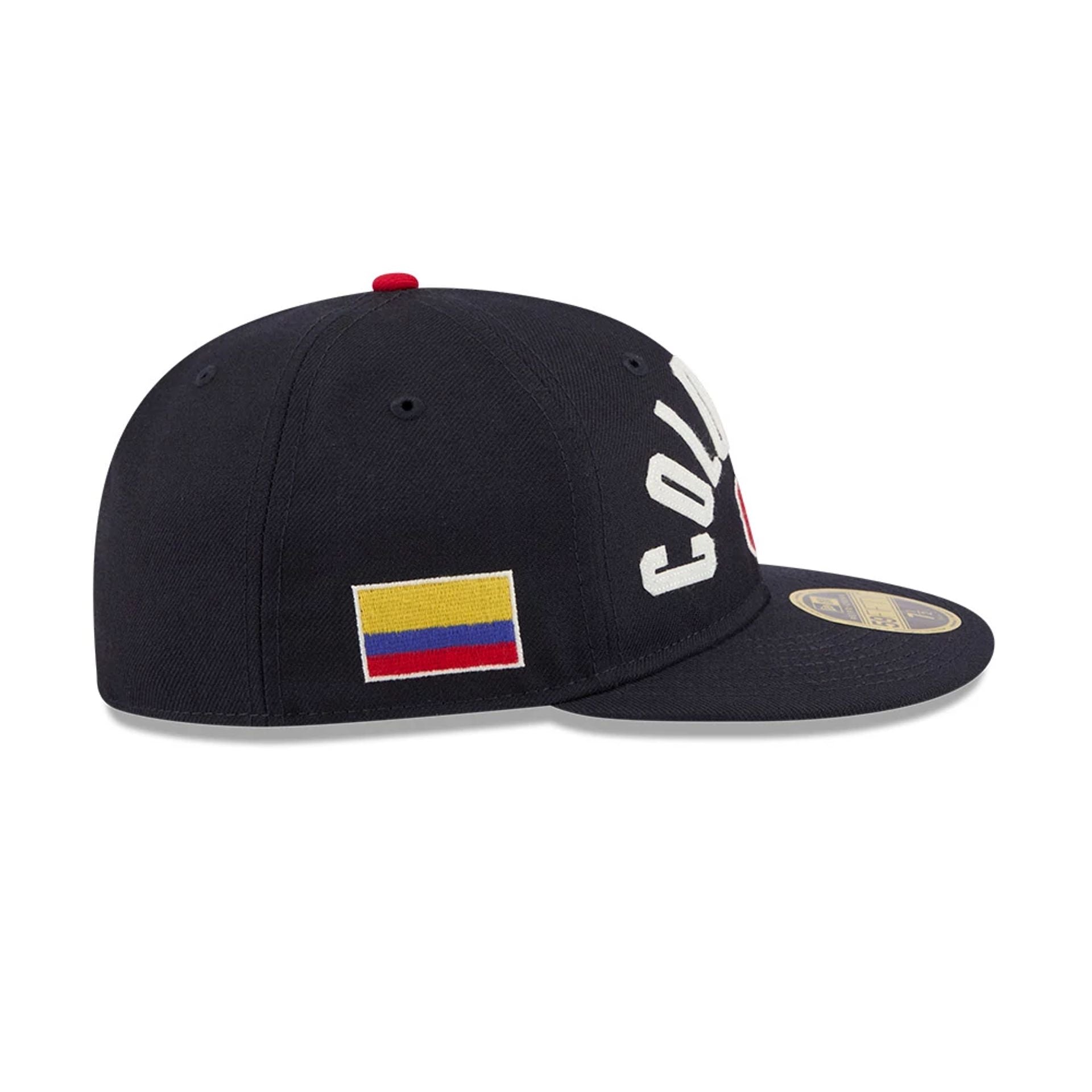 WBC Columbia Classical Script Dark Blue Retro Crown 59FIFTY Fitted Cap