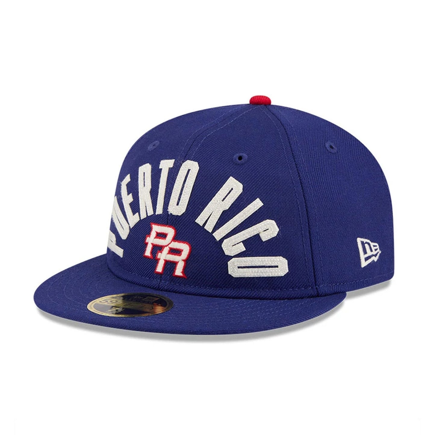 WBC Puerto Rico Classical Script Blue Retro Crown 59FIFTY Fitted Cap